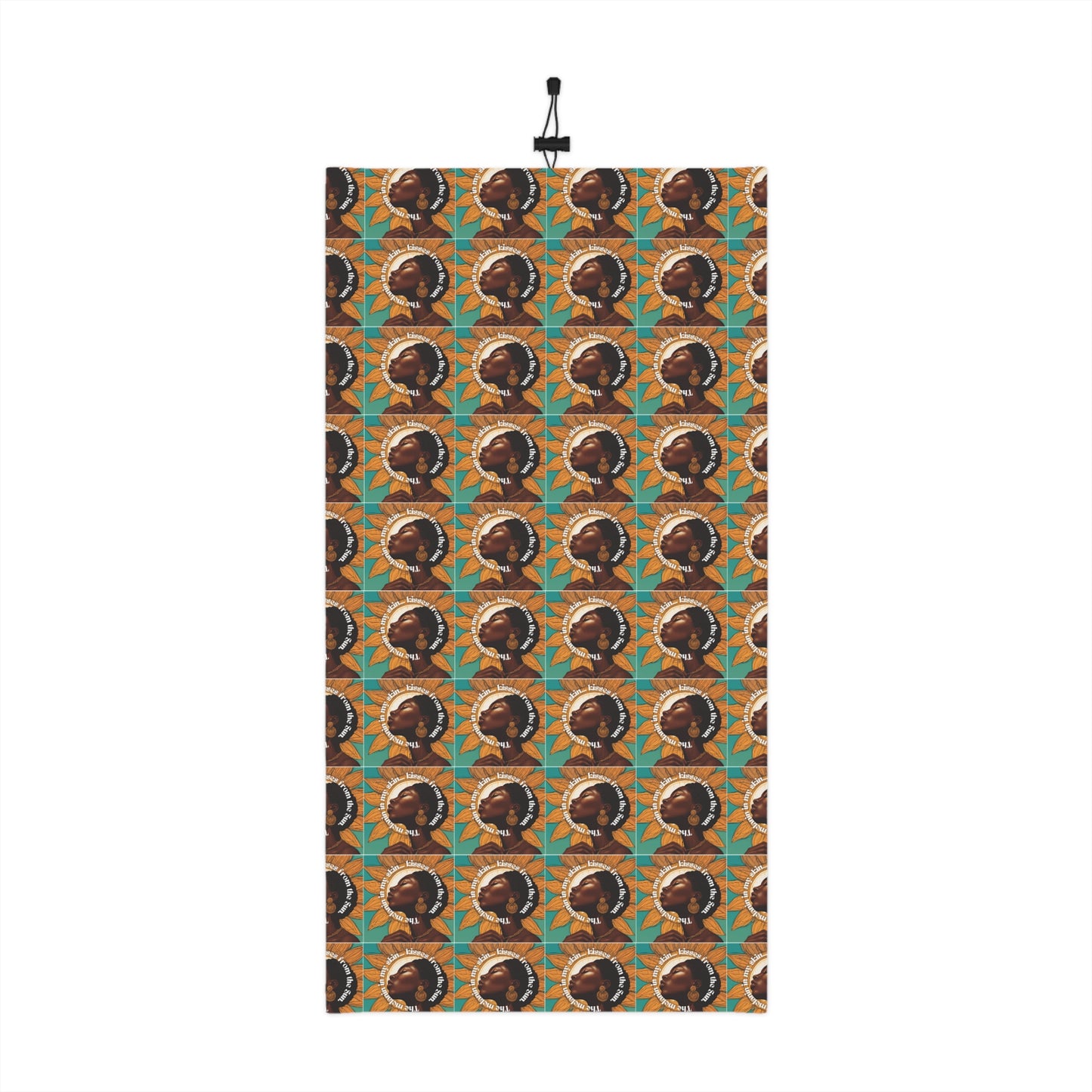 Stylish Winter Neck Gaiter with Drawstring - Unique Art Design