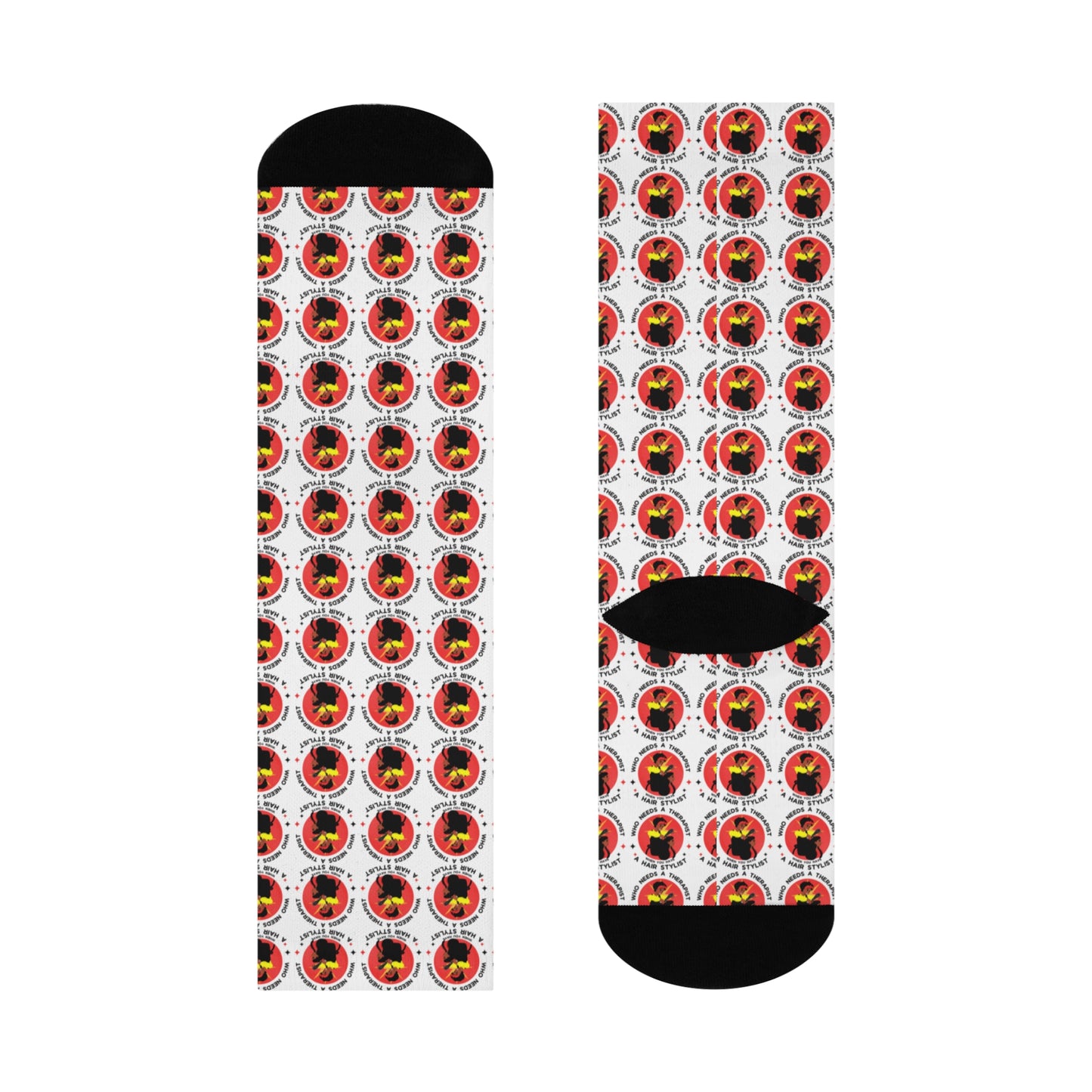 Fun Patterned Cushioned Crew Socks - Perfect for Casual Wear and Gifting
