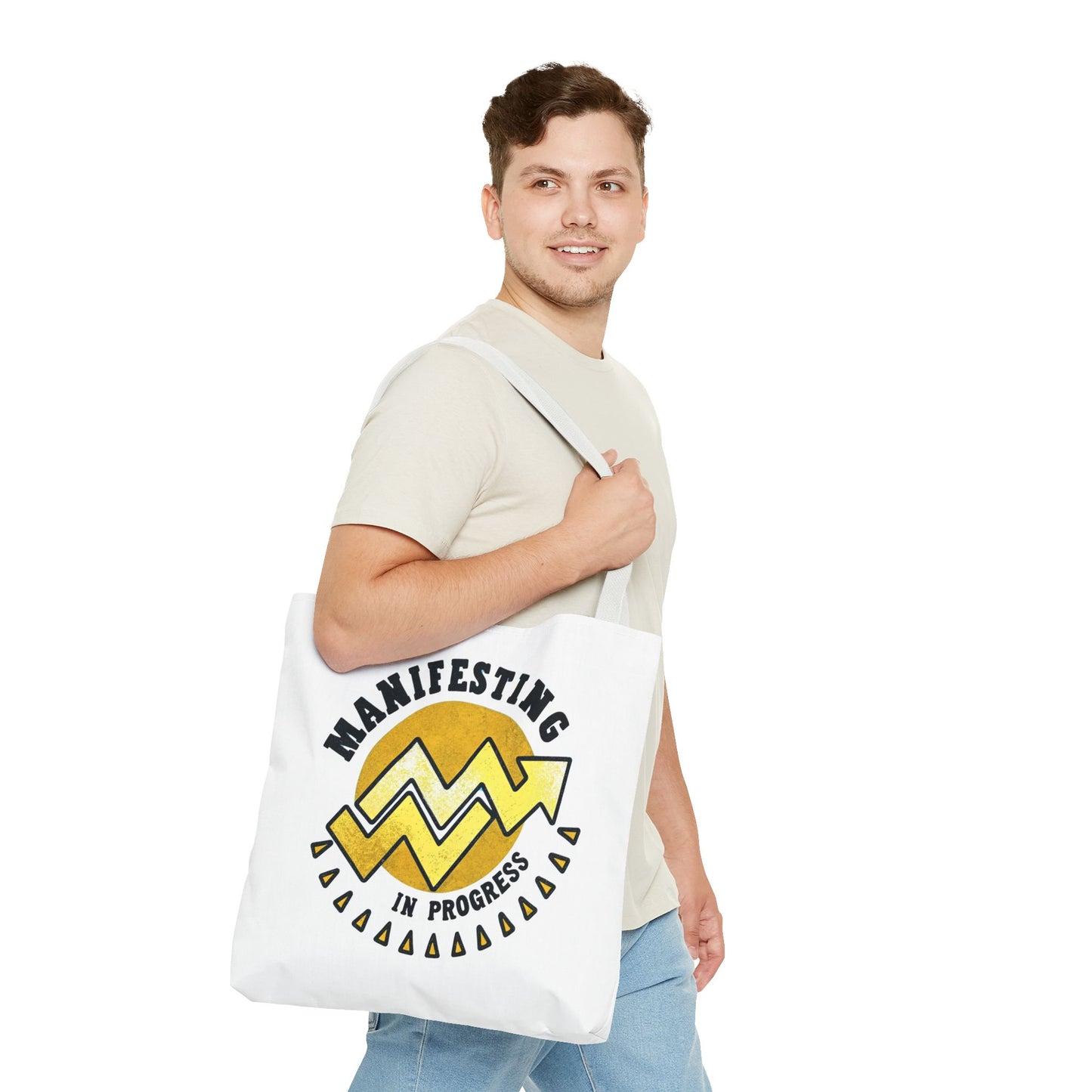Manifesting in Progress Tote Bag – Eco-Friendly and Stylish Carry-All for Dreamers