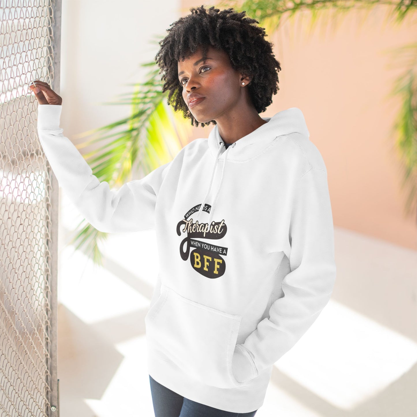 BFF Therapist Fleece Hoodie - Perfect Gift for Best Friends