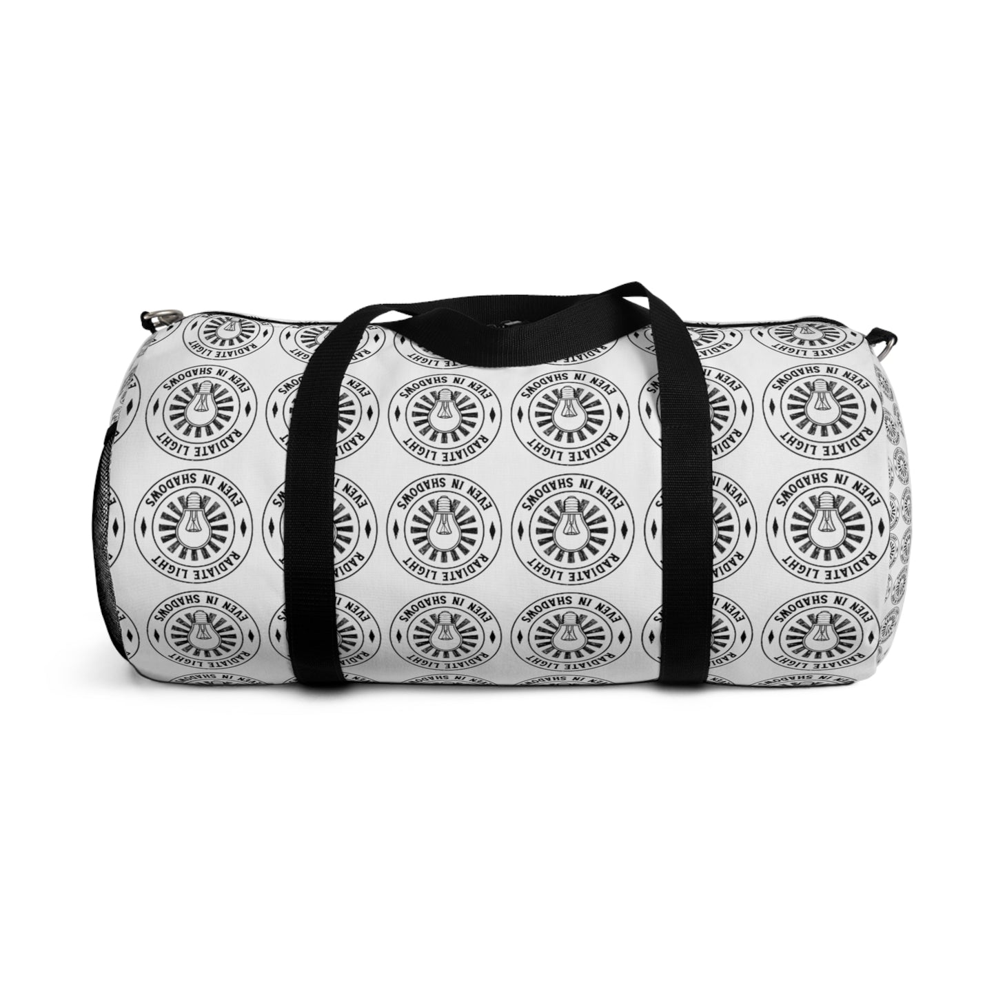 Stylish Duffel Bag with Emblem Design - Perfect for Travel and Gym