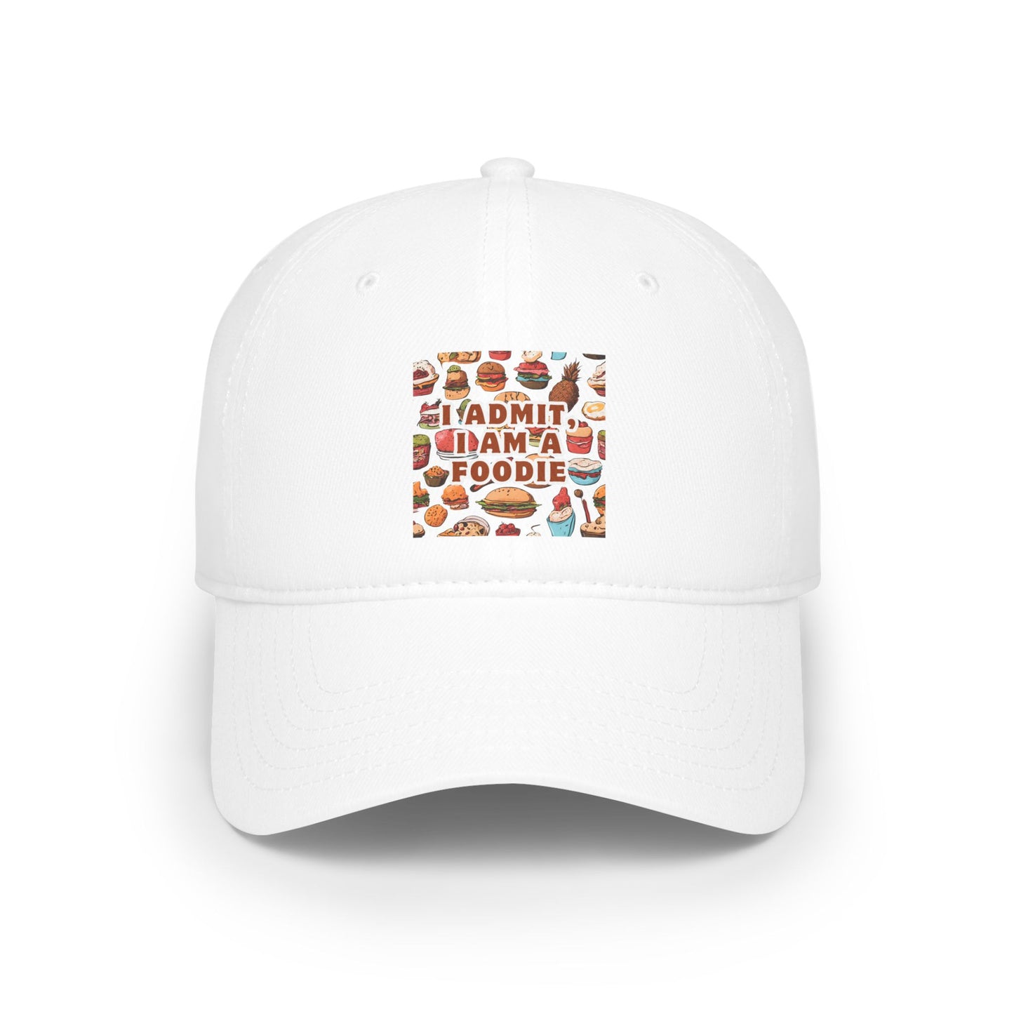 Funny Foodie Low Profile Baseball Cap - Perfect for Food Lovers