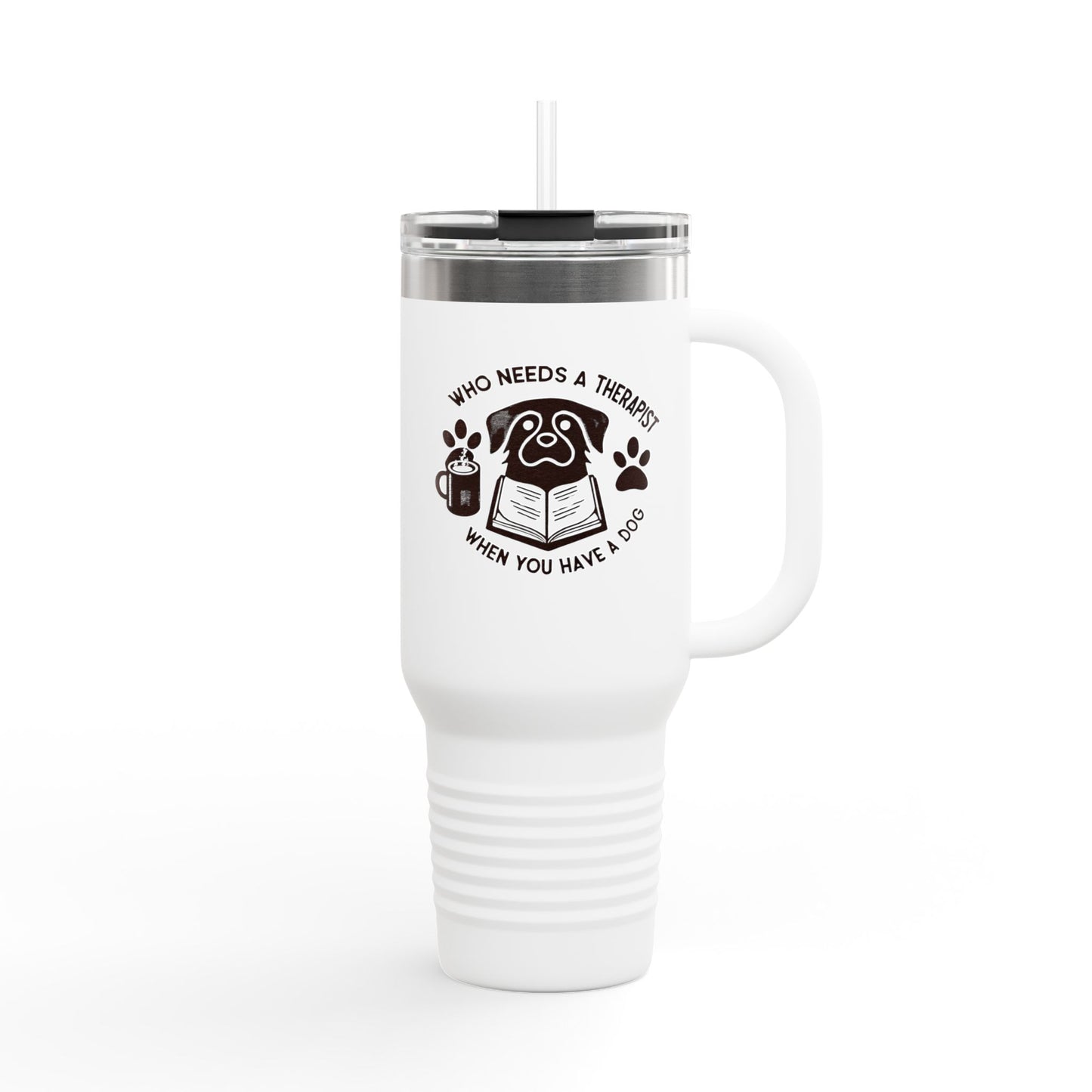 Whimsical Dog Lover's Insulated Travel Mug - 40oz