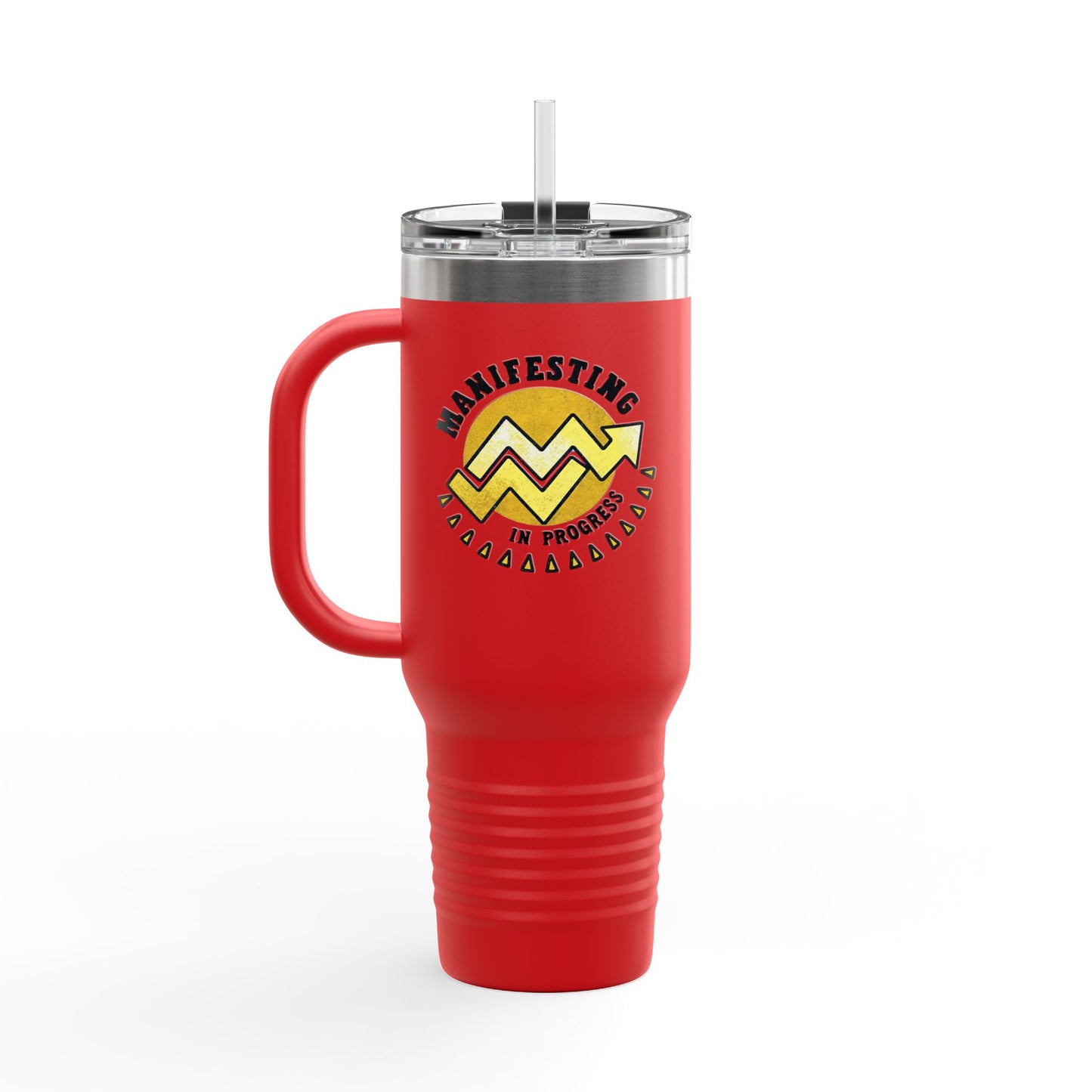 Manifesting in Progress Insulated Travel Mug - 40oz