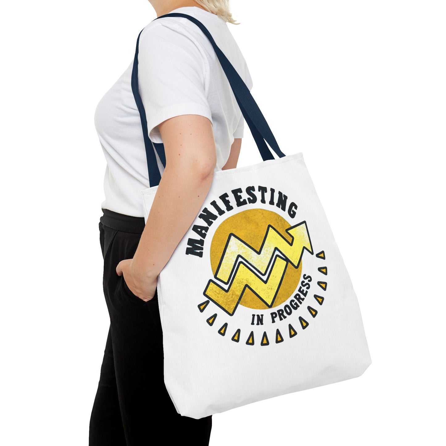 Manifesting in Progress Tote Bag – Eco-Friendly and Stylish Carry-All for Dreamers