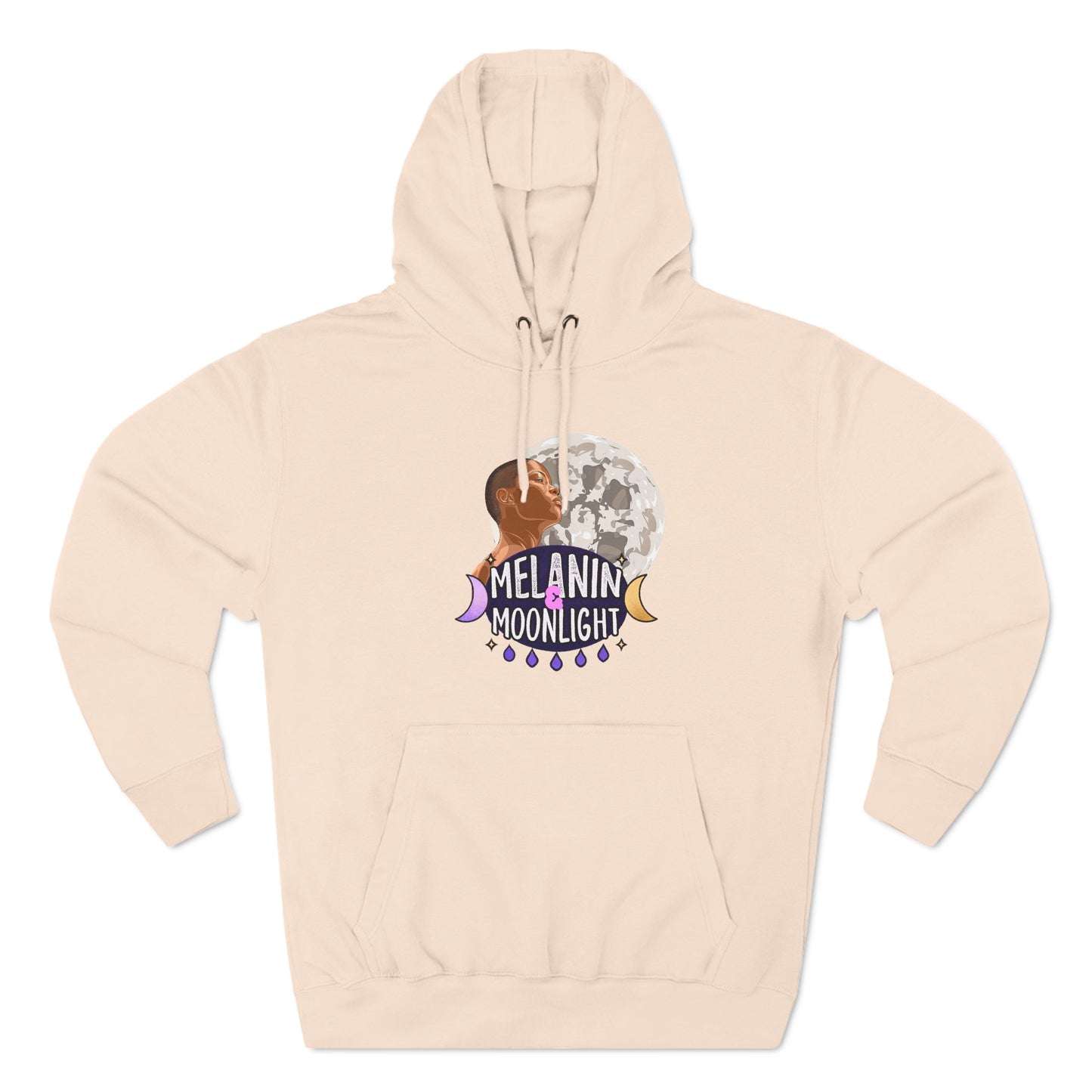 Melanin Moonlight Fleece Hoodie - Cozy Urban Style for Every Occasion