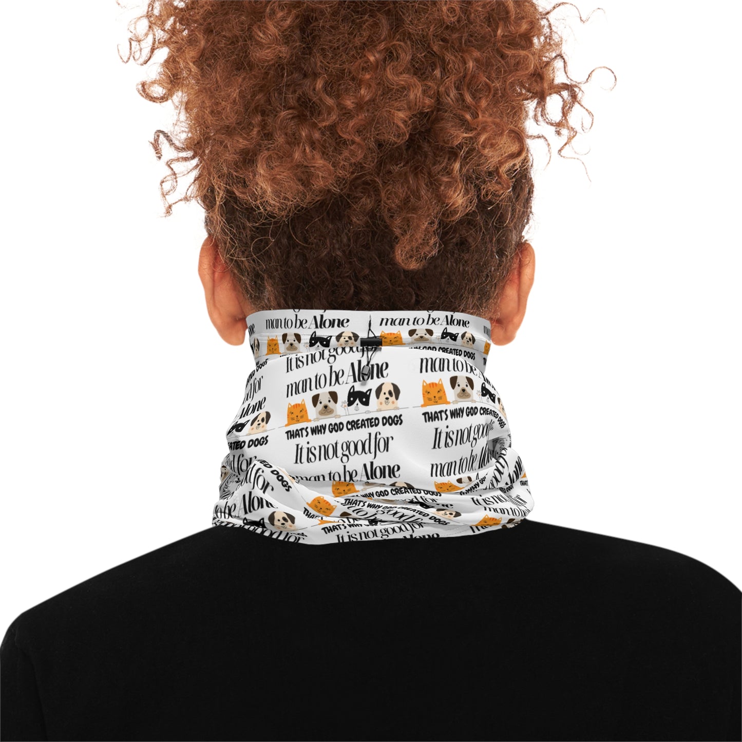 Stylish Winter Neck Gaiter with Drawstring - Versatile and Warm Accessory