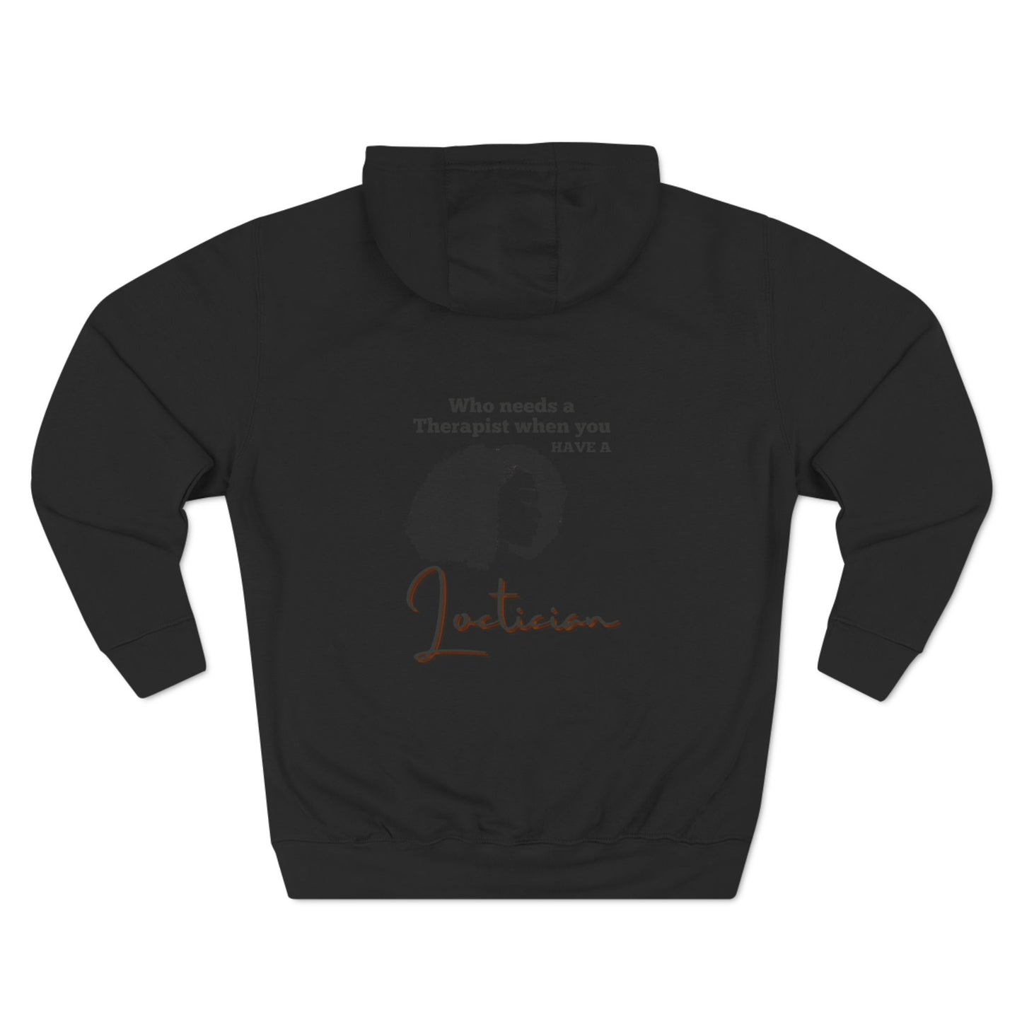Stylish Therapist Fleece Hoodie - Empowering Quotes for Mental Health Awareness