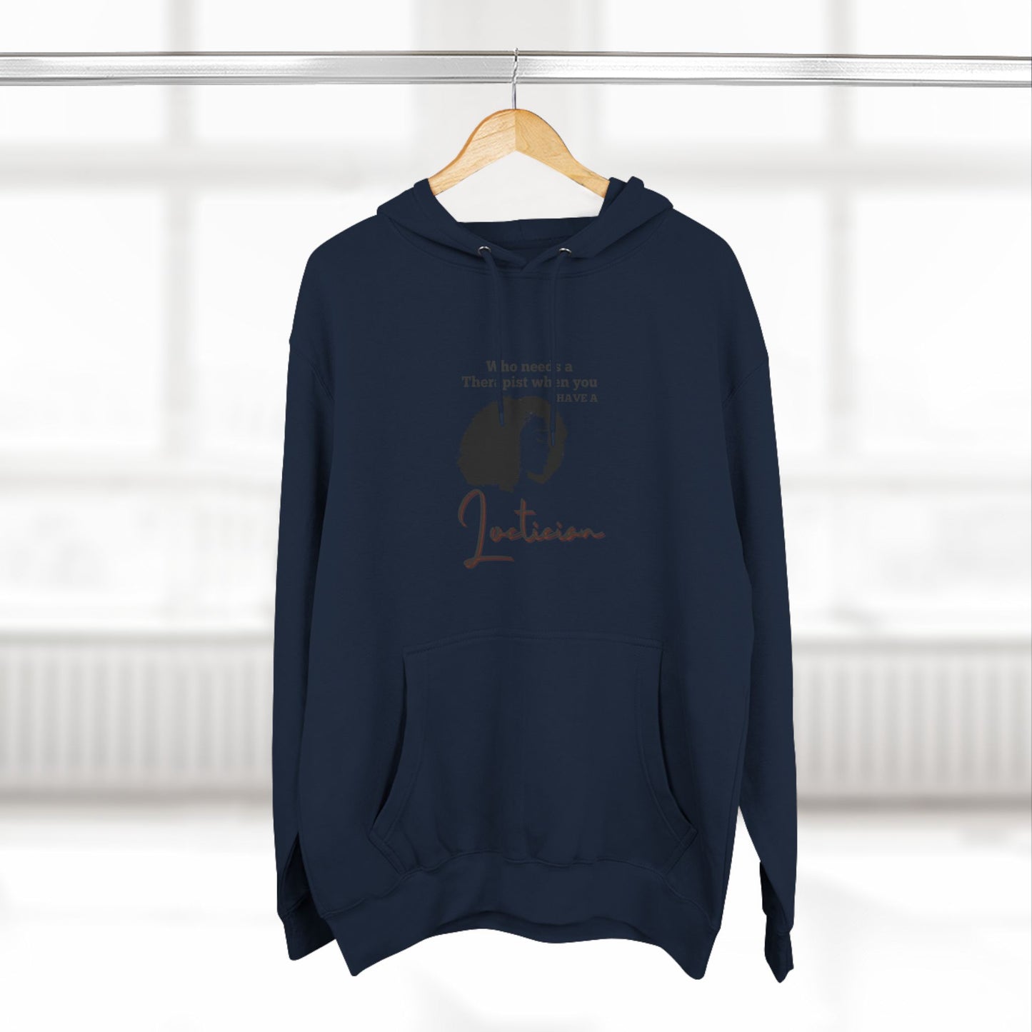 Stylish Therapist Fleece Hoodie - Empowering Quotes for Mental Health Awareness