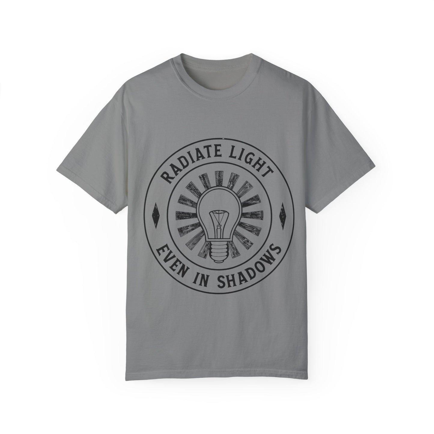Radiate Light Unisex Garment-Dyed T-Shirt - Inspirational Graphic Tee