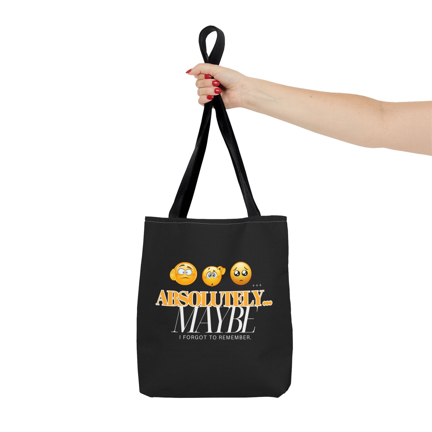 Funny Emoji Tote Bag - 'Absolutely Maybe' - Perfect for Everyday Use & Gifts