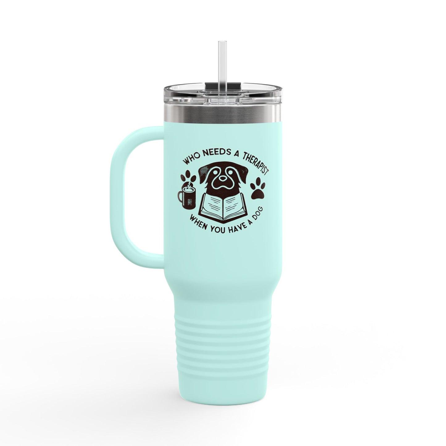 Whimsical Dog Lover's Insulated Travel Mug - 40oz