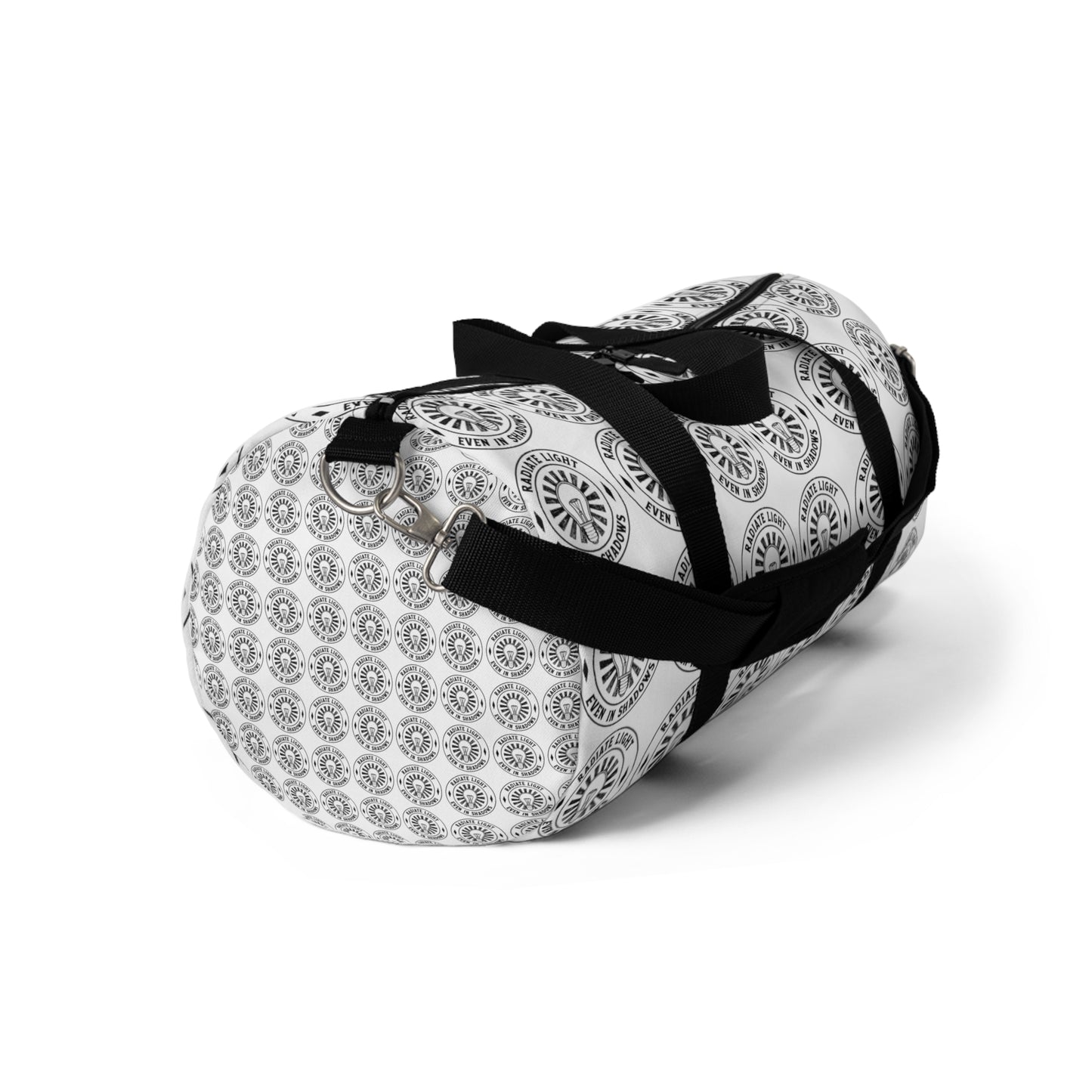 Stylish Duffel Bag with Emblem Design - Perfect for Travel and Gym