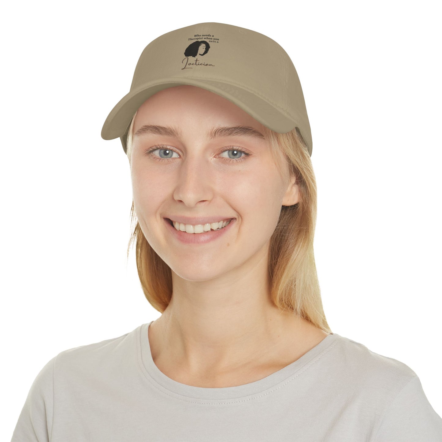 Therapist Joke Low Profile Baseball Cap - Red Cap for Mental Health Awareness