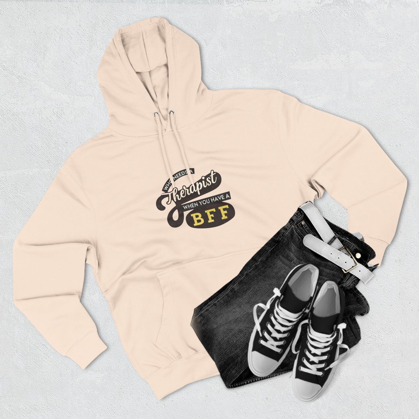 BFF Therapist Fleece Hoodie - Perfect Gift for Best Friends