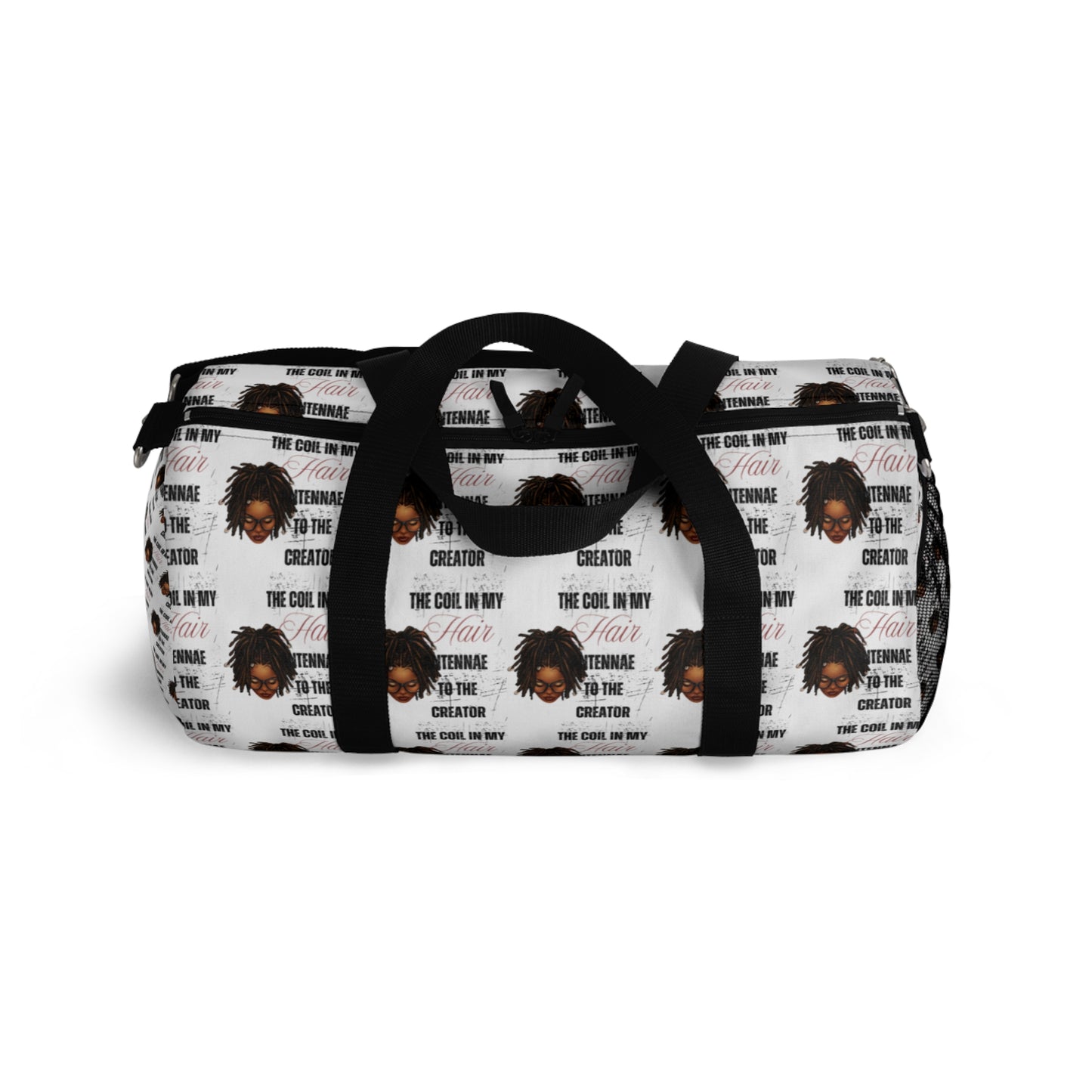 Stylish Natural Hair Duffel Bag - Perfect for Travel & Gym