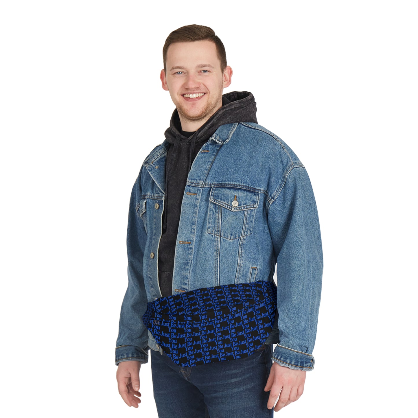 Motivational Large Fanny Pack - "Just Be You" Design