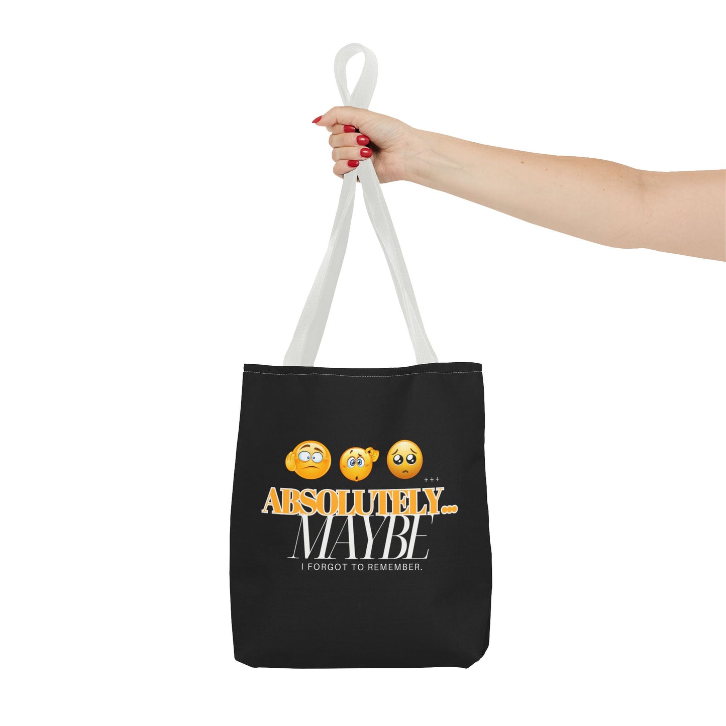 Funny Emoji Tote Bag - 'Absolutely Maybe' - Perfect for Everyday Use & Gifts