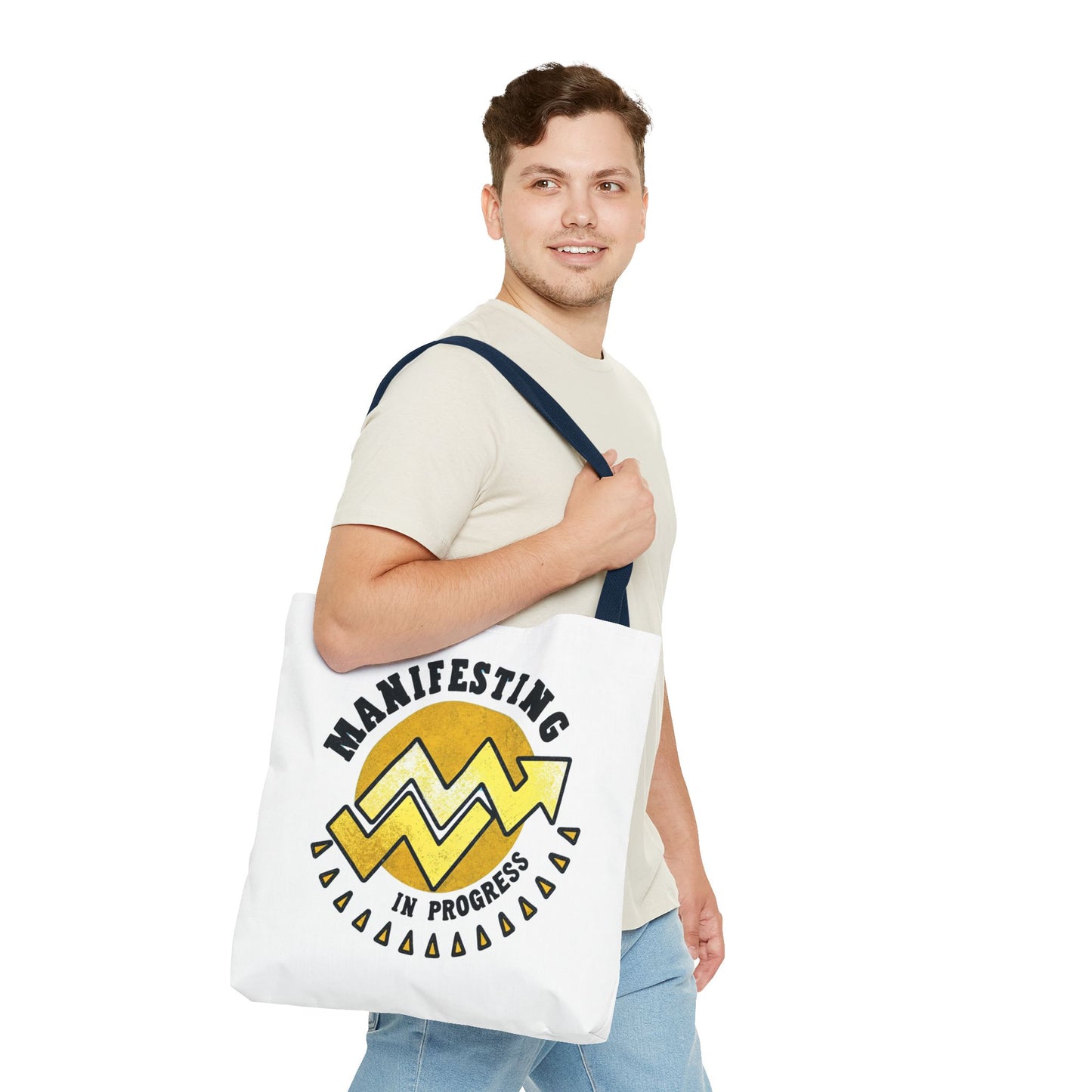 Manifesting in Progress Tote Bag – Eco-Friendly and Stylish Carry-All for Dreamers