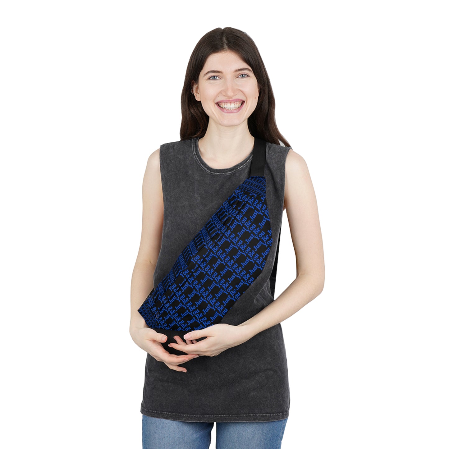 Motivational Large Fanny Pack - "Just Be You" Design