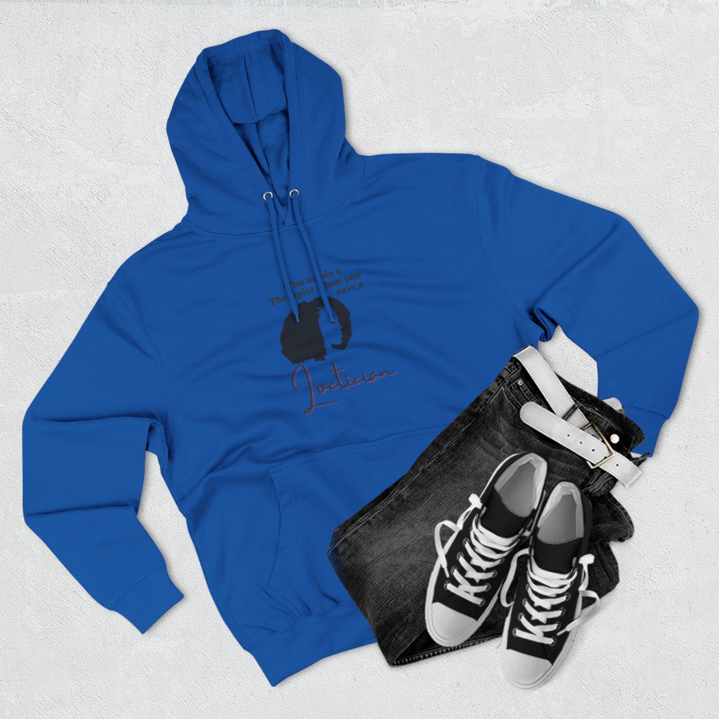 Stylish Therapist Fleece Hoodie - Empowering Quotes for Mental Health Awareness