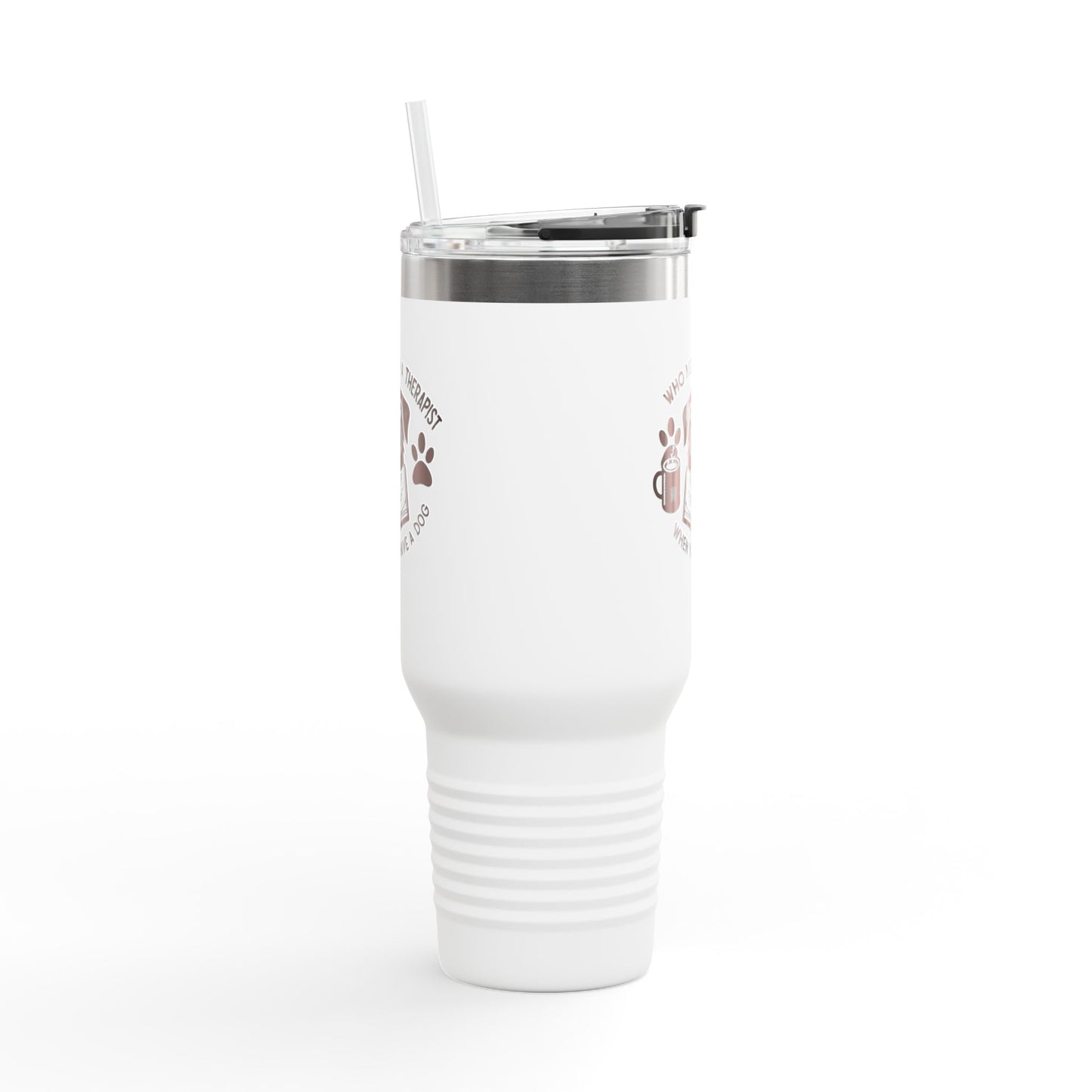 Whimsical Dog Lover's Insulated Travel Mug - 40oz