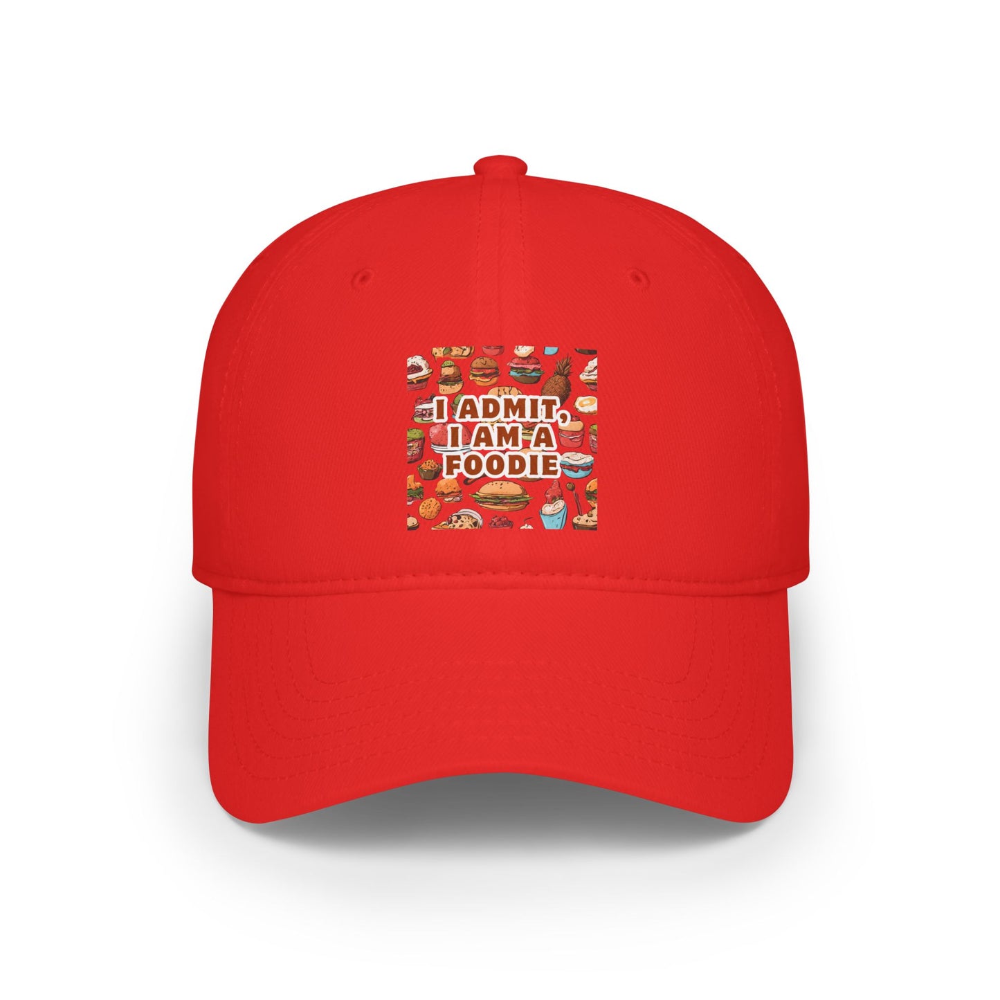 Funny Foodie Low Profile Baseball Cap - Perfect for Food Lovers