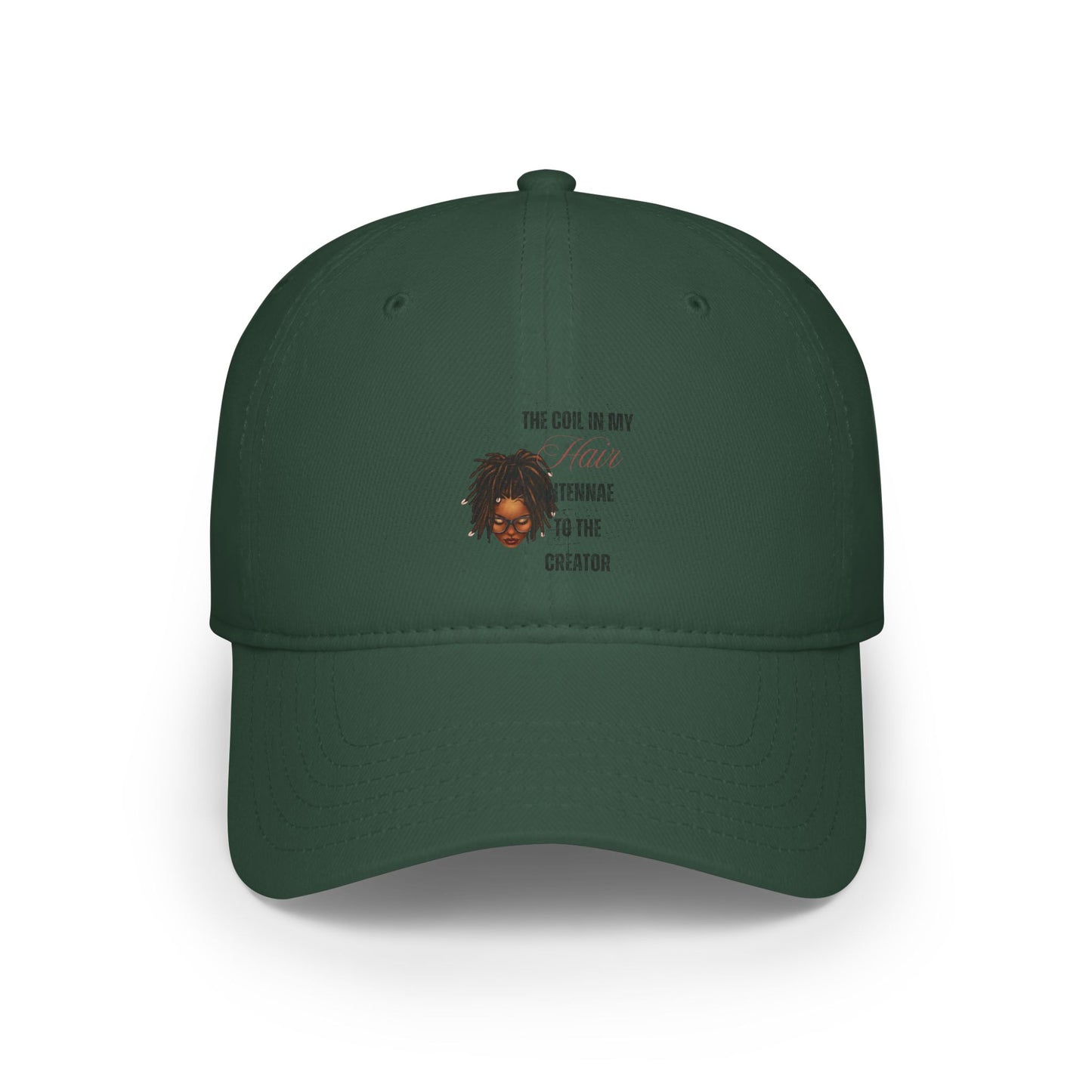 Red Low Profile Baseball Cap - 'The Coil In My Teenage Mind' Design