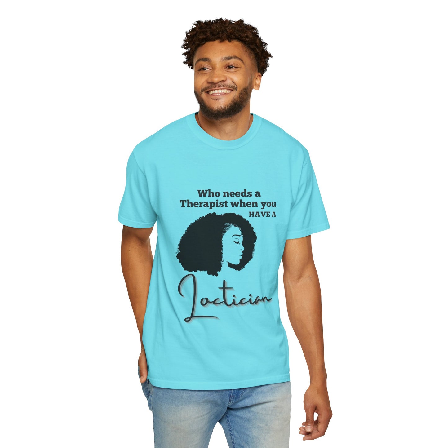 Who Needs a Therapist? Unisex Garment-Dyed T-Shirt - Perfect for Estheticians and Skincare Lovers