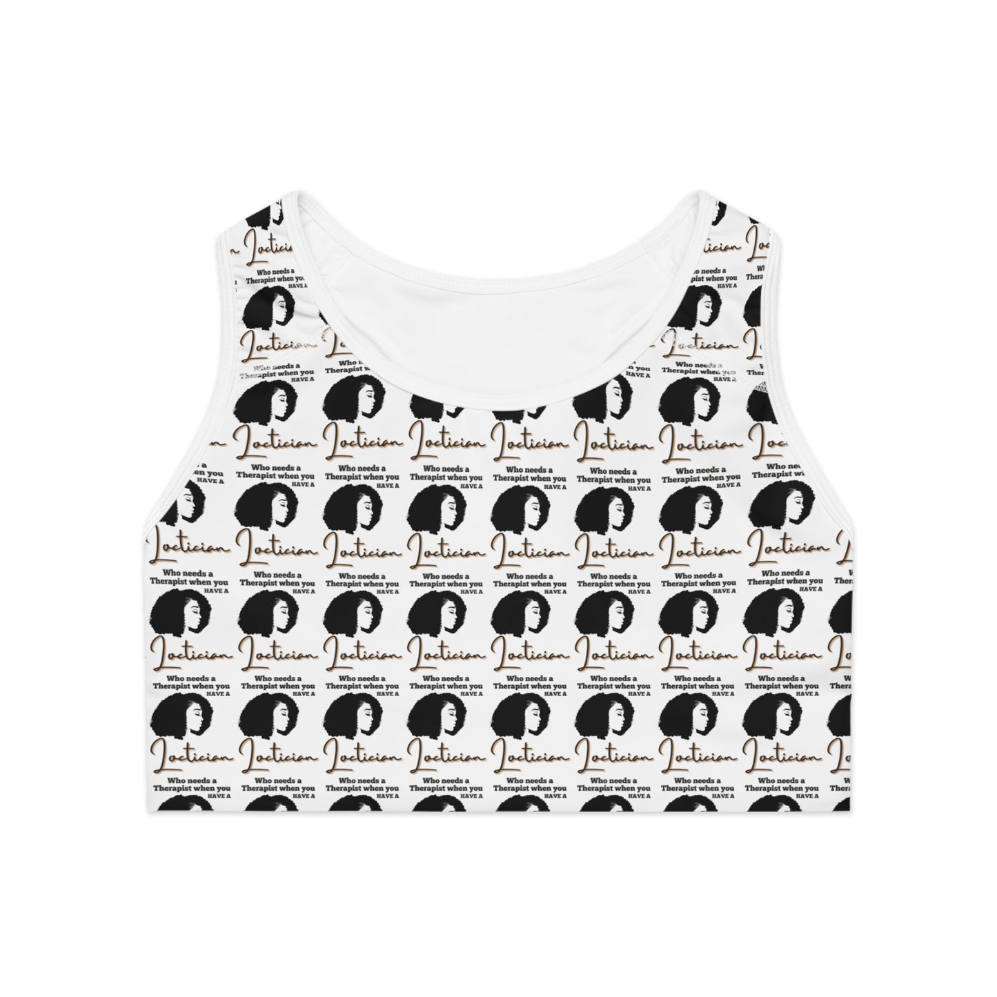Empowerment Sports Bra with Inspirational Design