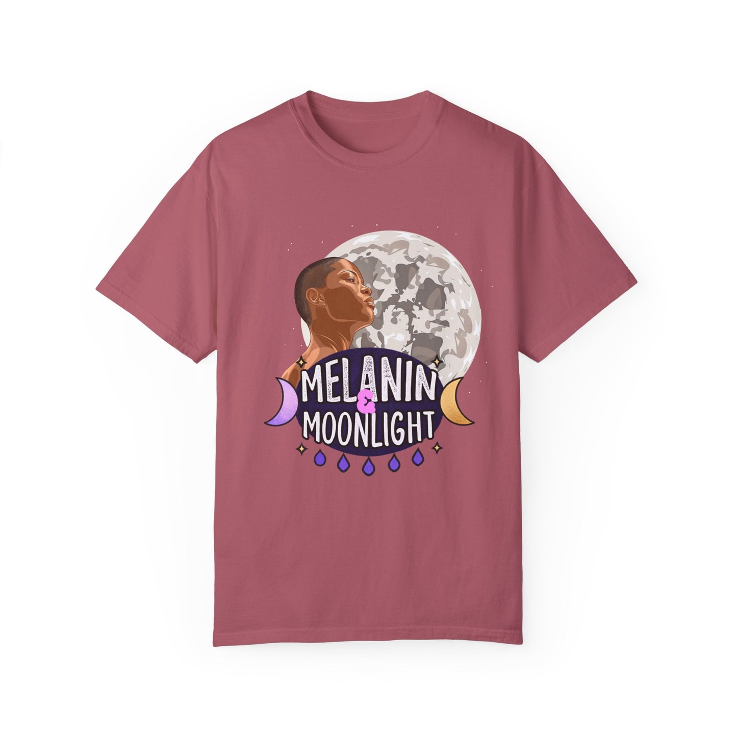 Melanin & Moonlight Unisex Garment-Dyed T-Shirt - Celebrate Cultural Heritage