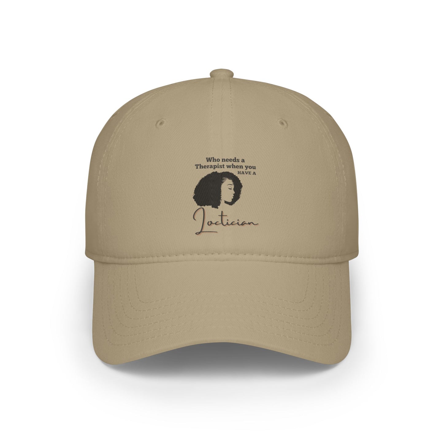 Therapist Joke Low Profile Baseball Cap - Red Cap for Mental Health Awareness