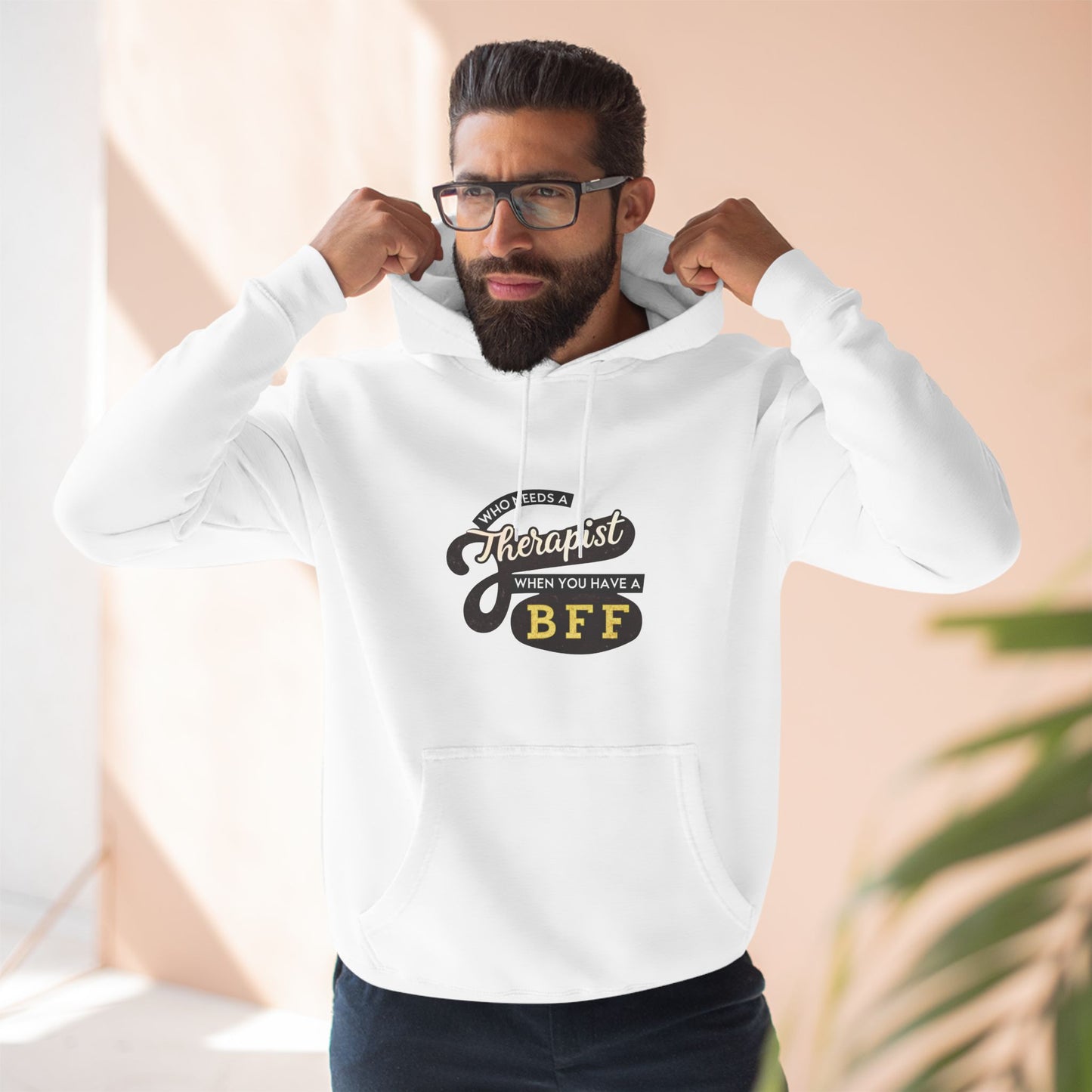 BFF Therapist Fleece Hoodie - Perfect Gift for Best Friends