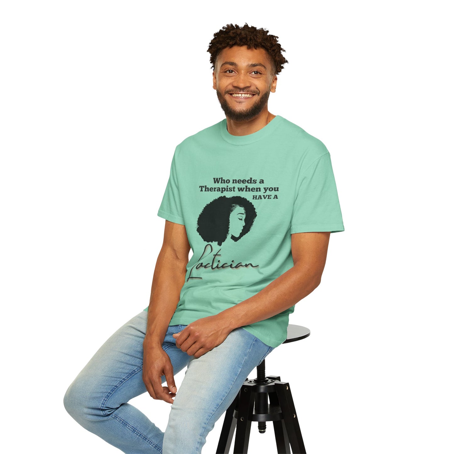 Who Needs a Therapist? Unisex Garment-Dyed T-Shirt - Perfect for Estheticians and Skincare Lovers
