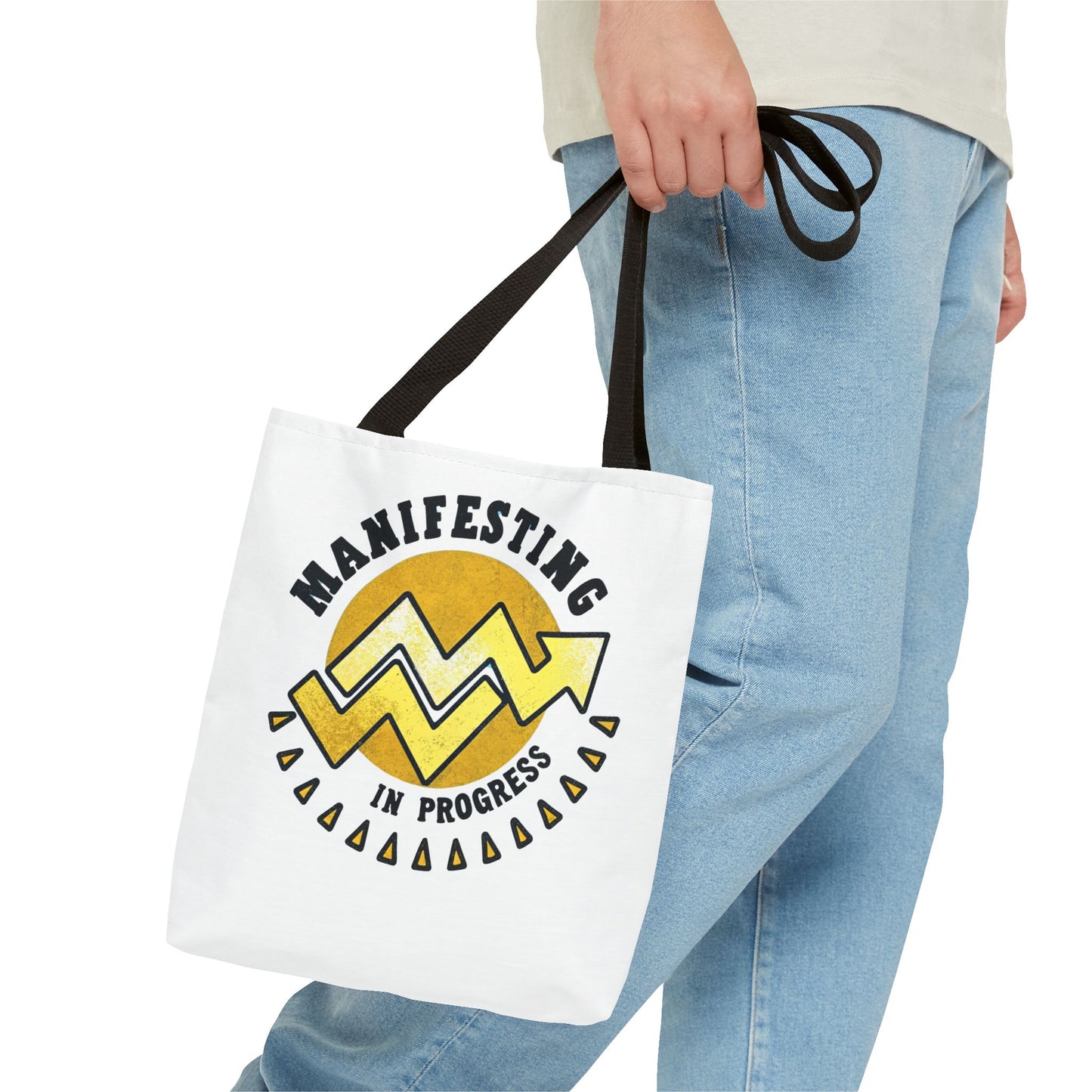 Manifesting in Progress Tote Bag – Eco-Friendly and Stylish Carry-All for Dreamers