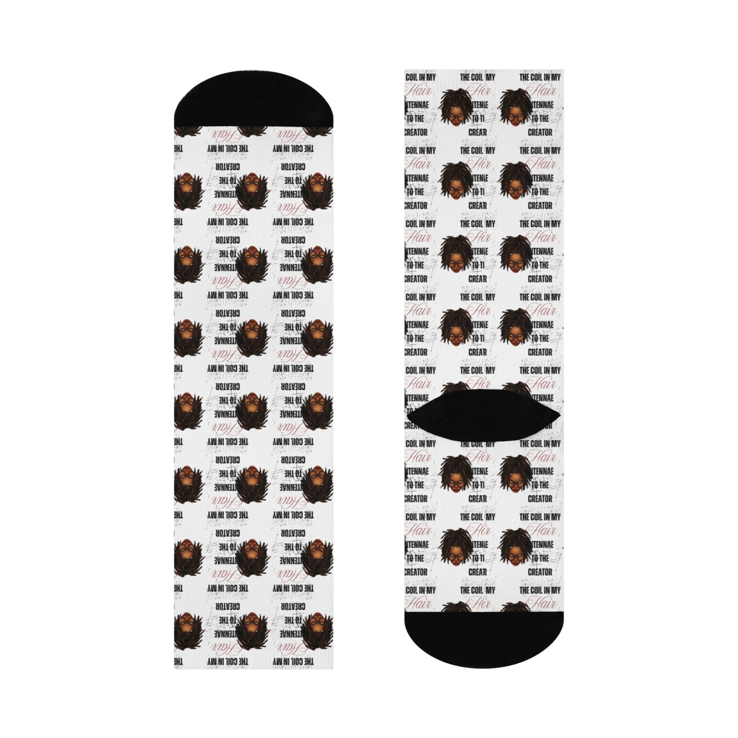 Inspirational Cushioned Crew Socks - Celebrate Your Hair!