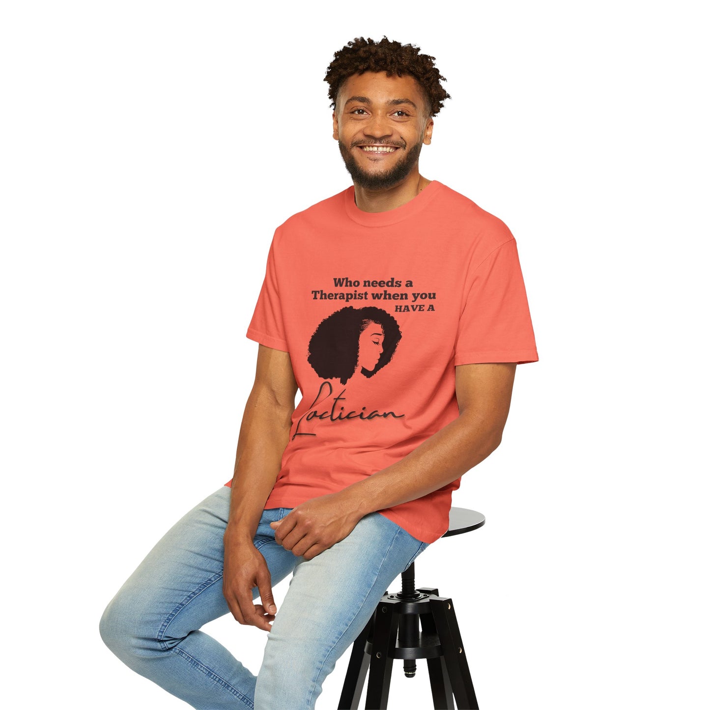 Who Needs a Therapist? Unisex Garment-Dyed T-Shirt - Perfect for Estheticians and Skincare Lovers