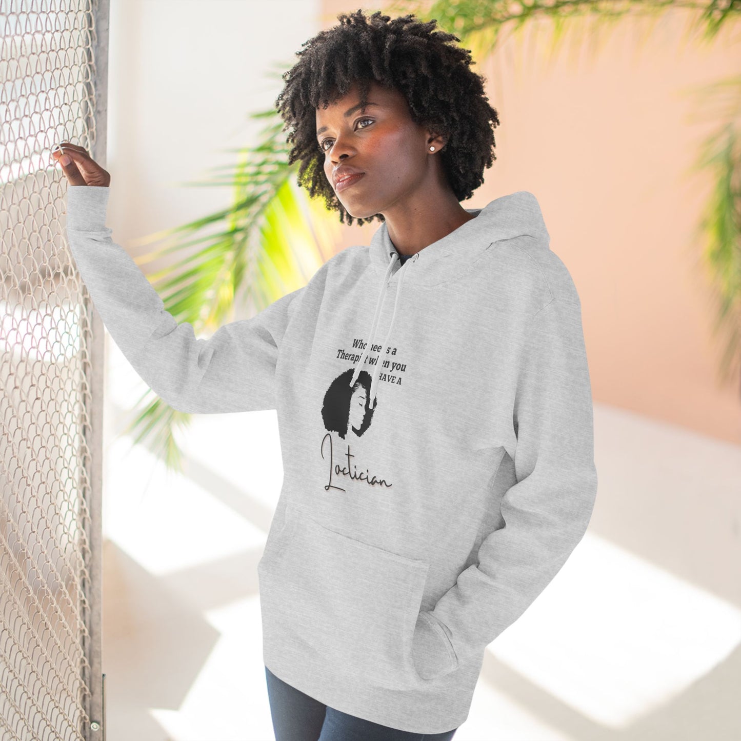 Stylish Therapist Fleece Hoodie - Empowering Quotes for Mental Health Awareness
