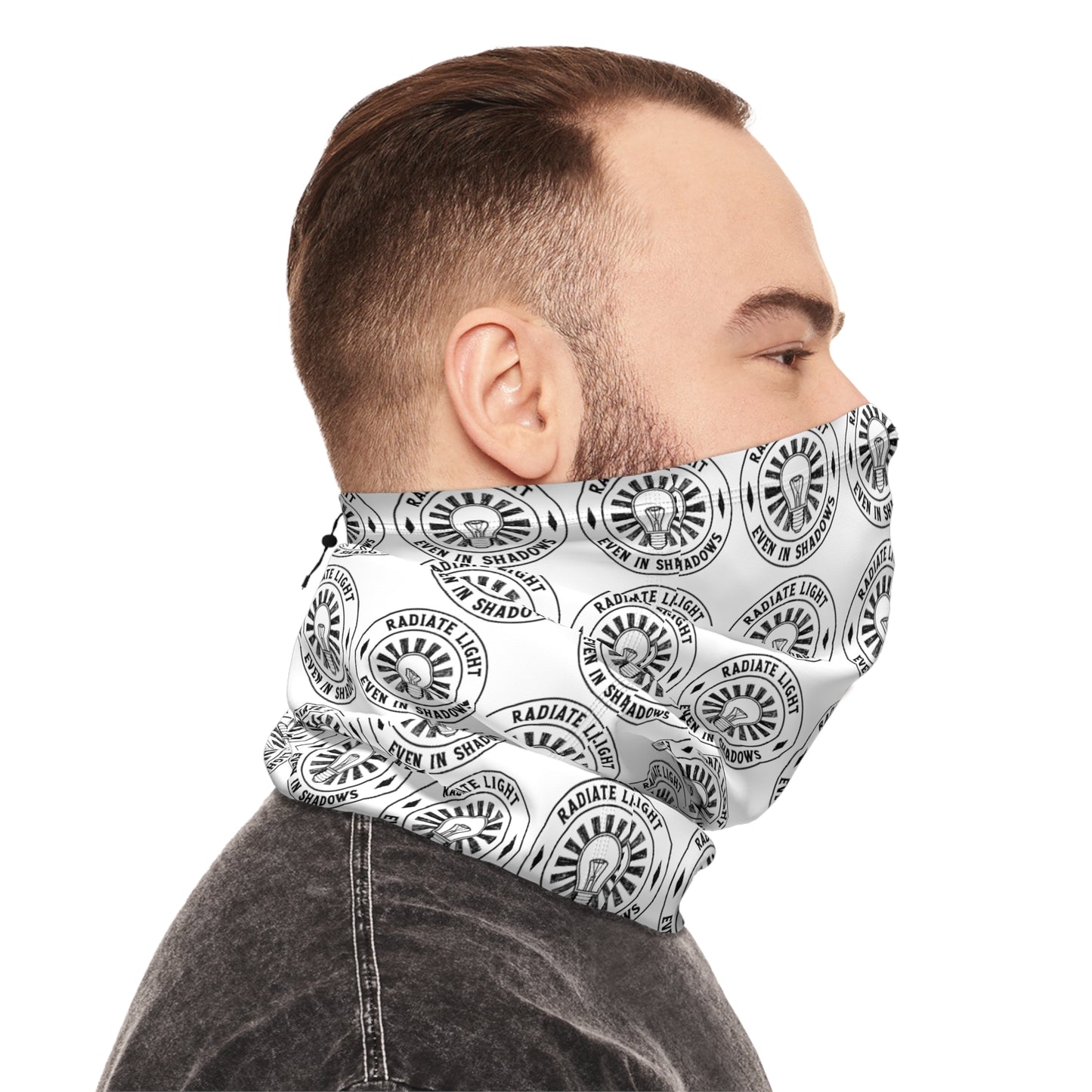 Stylish Winter Neck Gaiter with Drawstring - Perfect for Outdoor Adventures