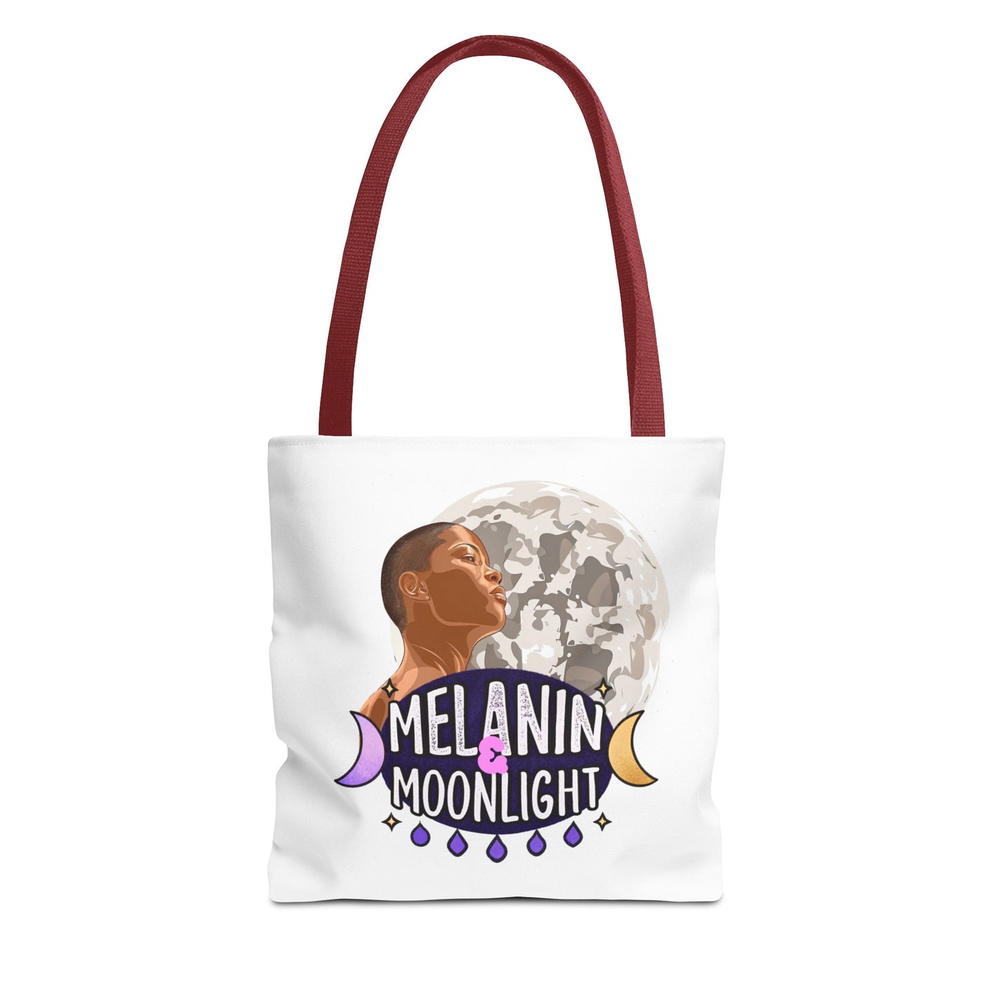 Melanin & Moonlight Inspirational Tote Bag – Perfect for Everyday Use and Celebrations