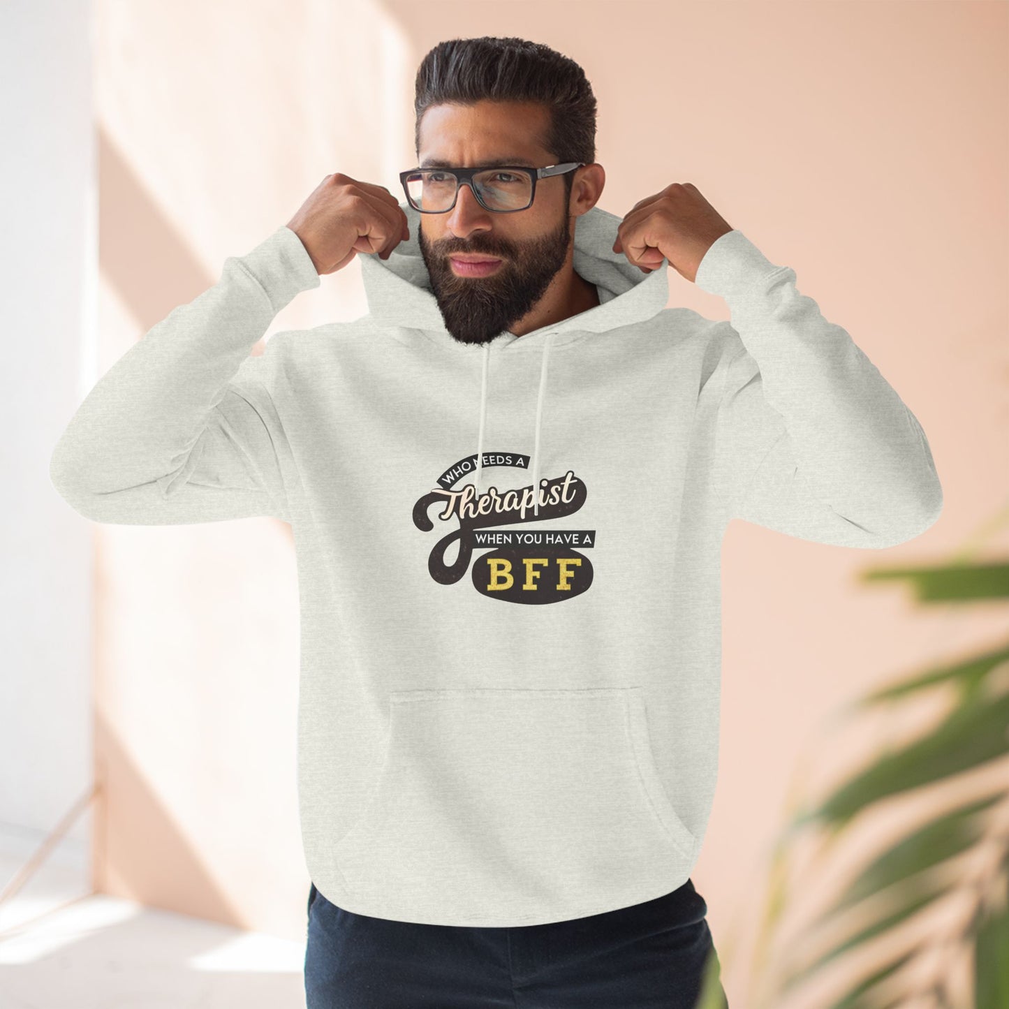 BFF Therapist Fleece Hoodie - Perfect Gift for Best Friends