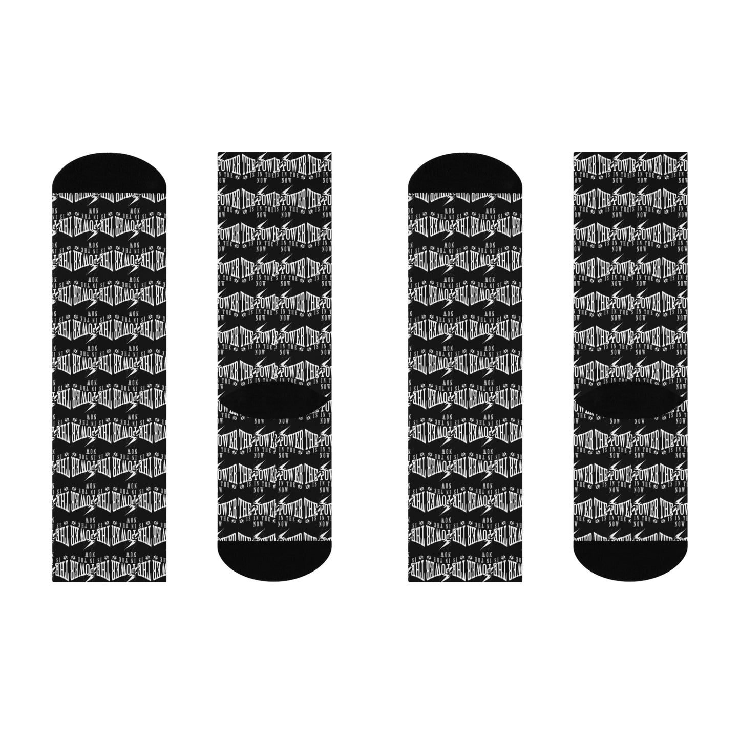 Empowering Cushioned Crew Socks - The Power Is Yours | Comfortable Daily Wear