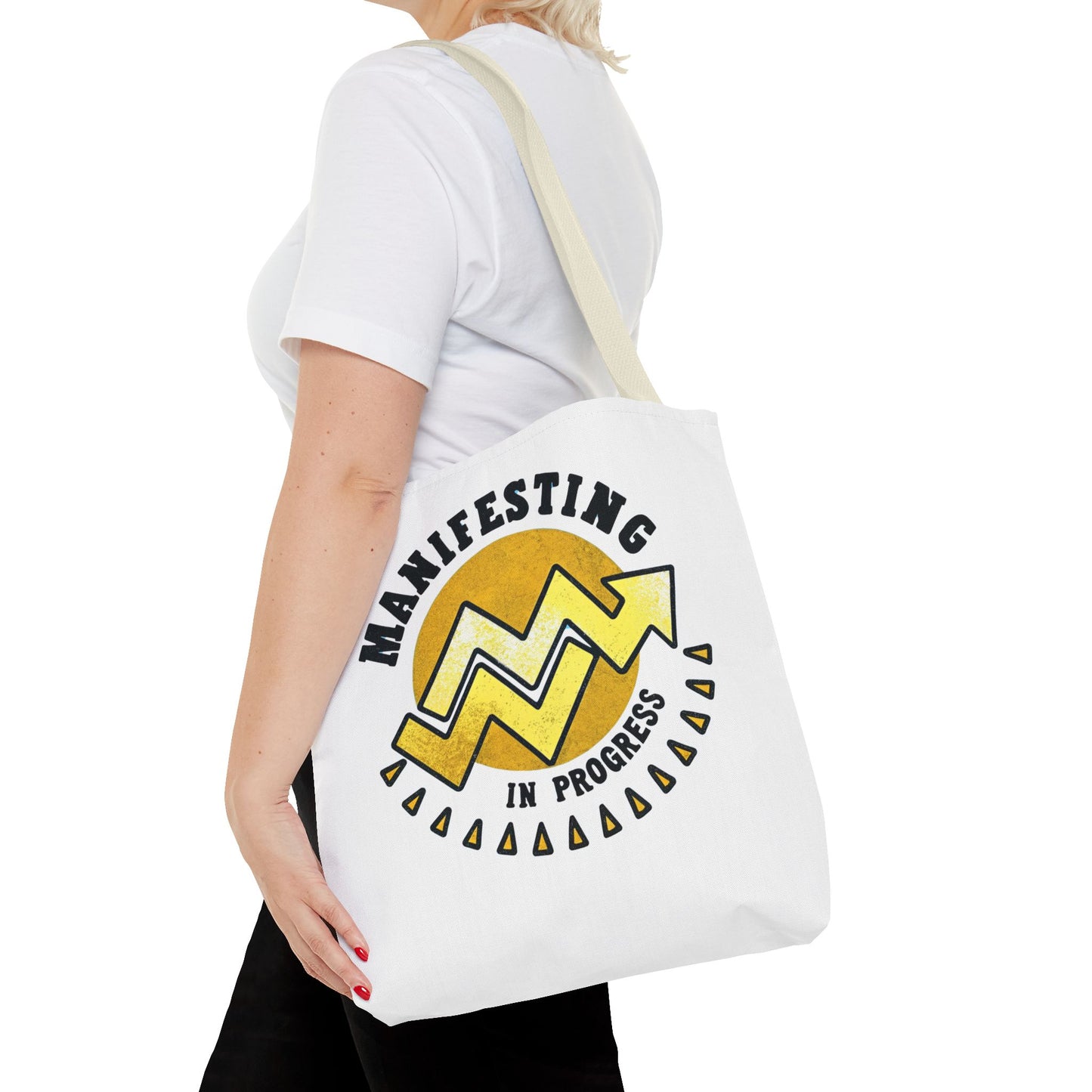 Manifesting in Progress Tote Bag – Eco-Friendly and Stylish Carry-All for Dreamers