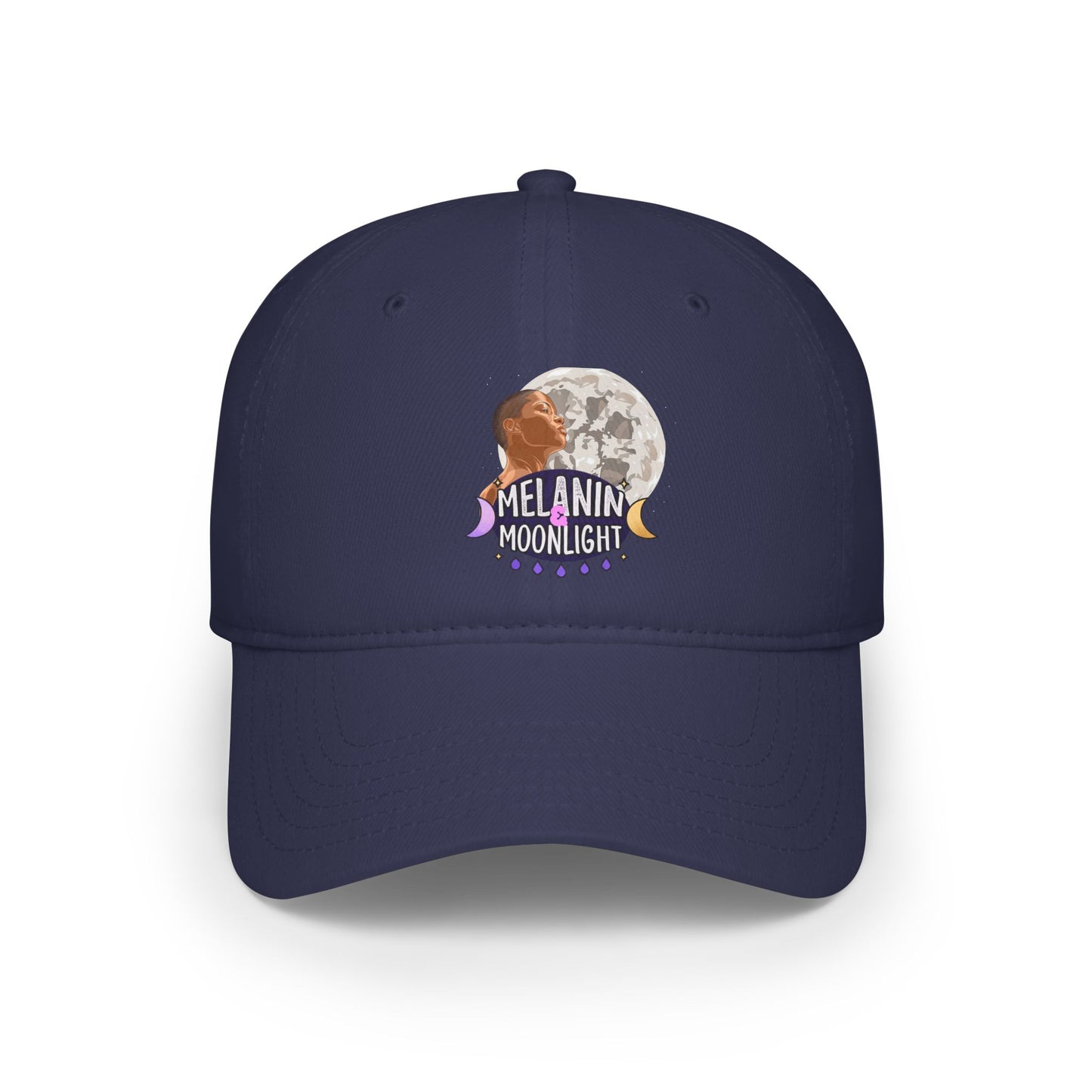 Melanin Moonlight Low Profile Baseball Cap - Casual Style for All Seasons
