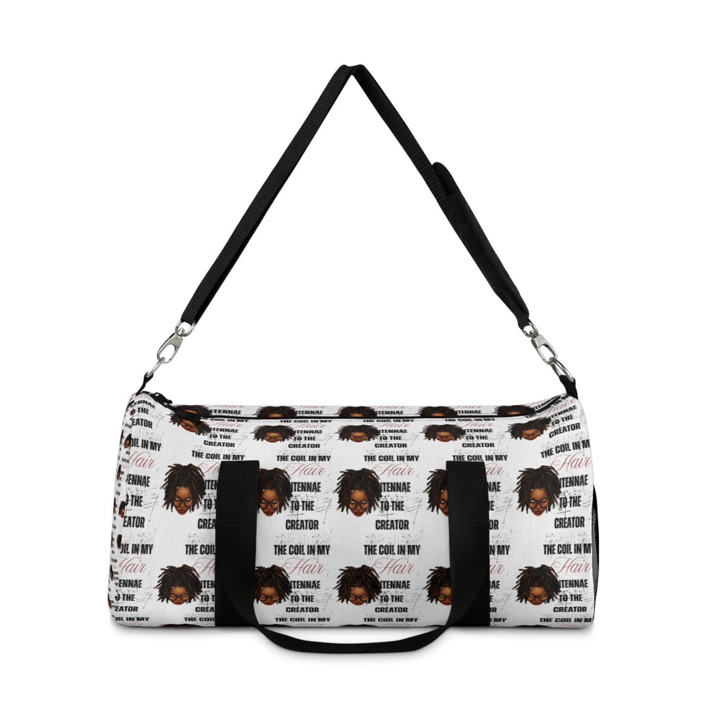 Stylish Natural Hair Duffel Bag - Perfect for Travel & Gym