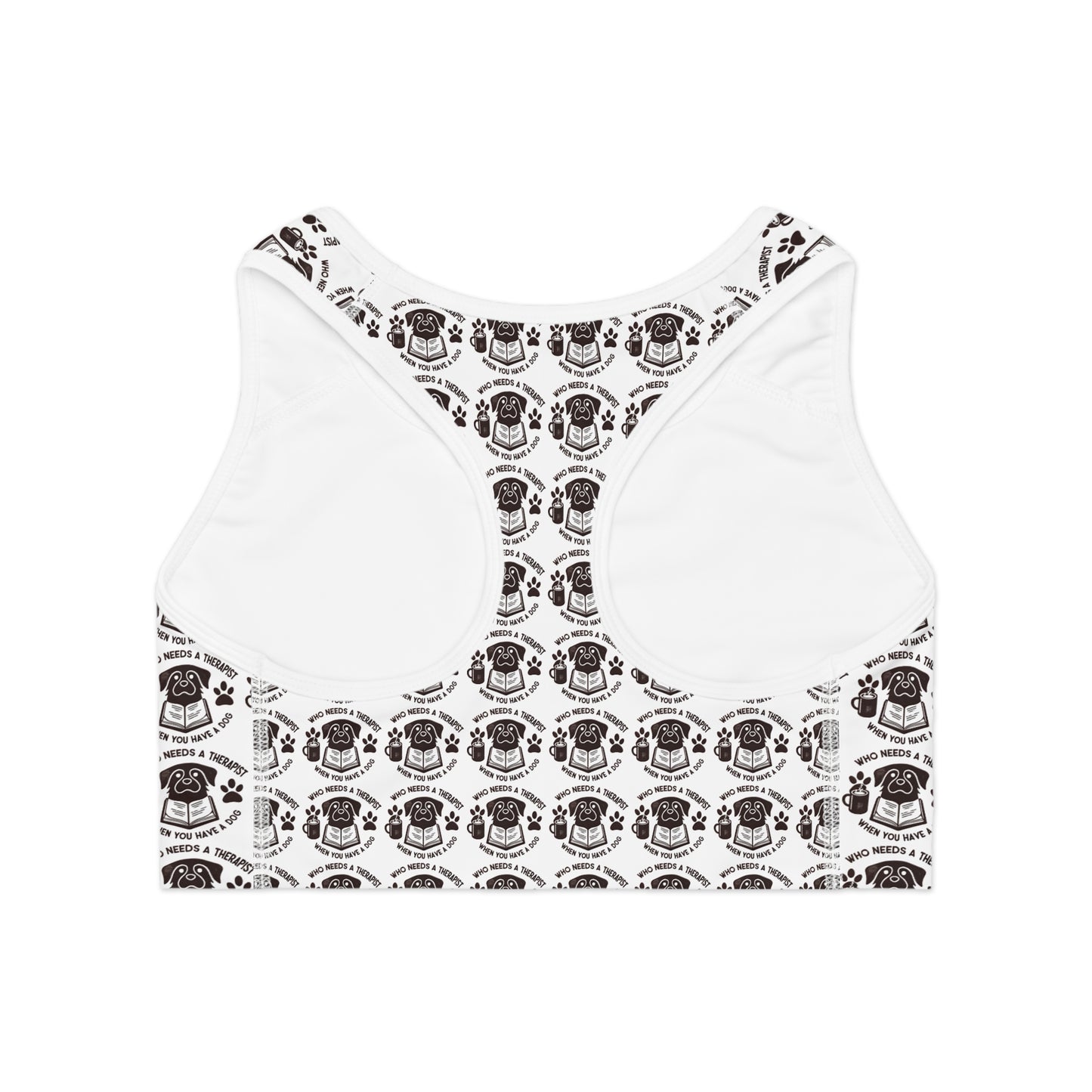 Paw Print Sports Bra - Perfect for Pet Lovers & Active Lifestyles
