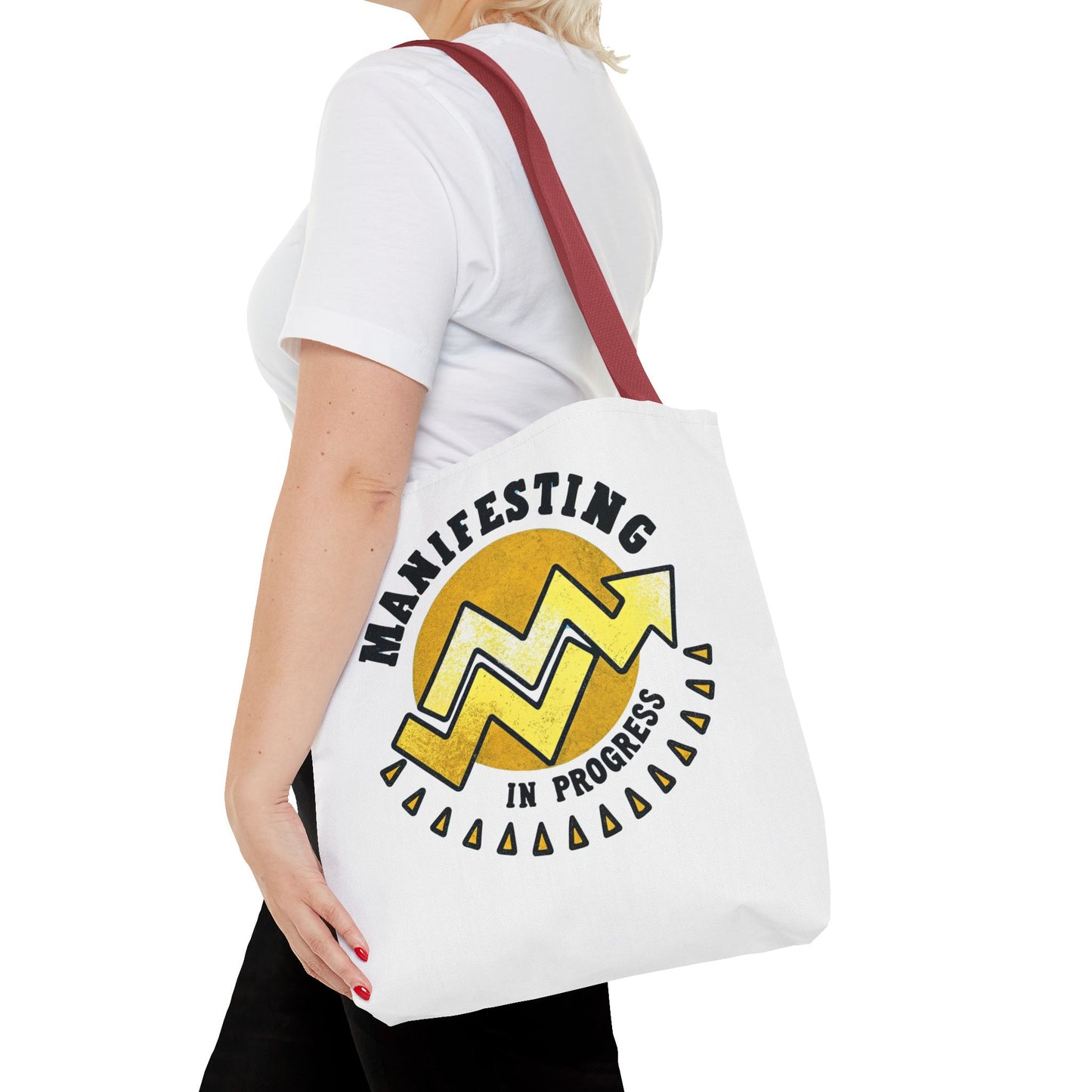 Manifesting in Progress Tote Bag – Eco-Friendly and Stylish Carry-All for Dreamers