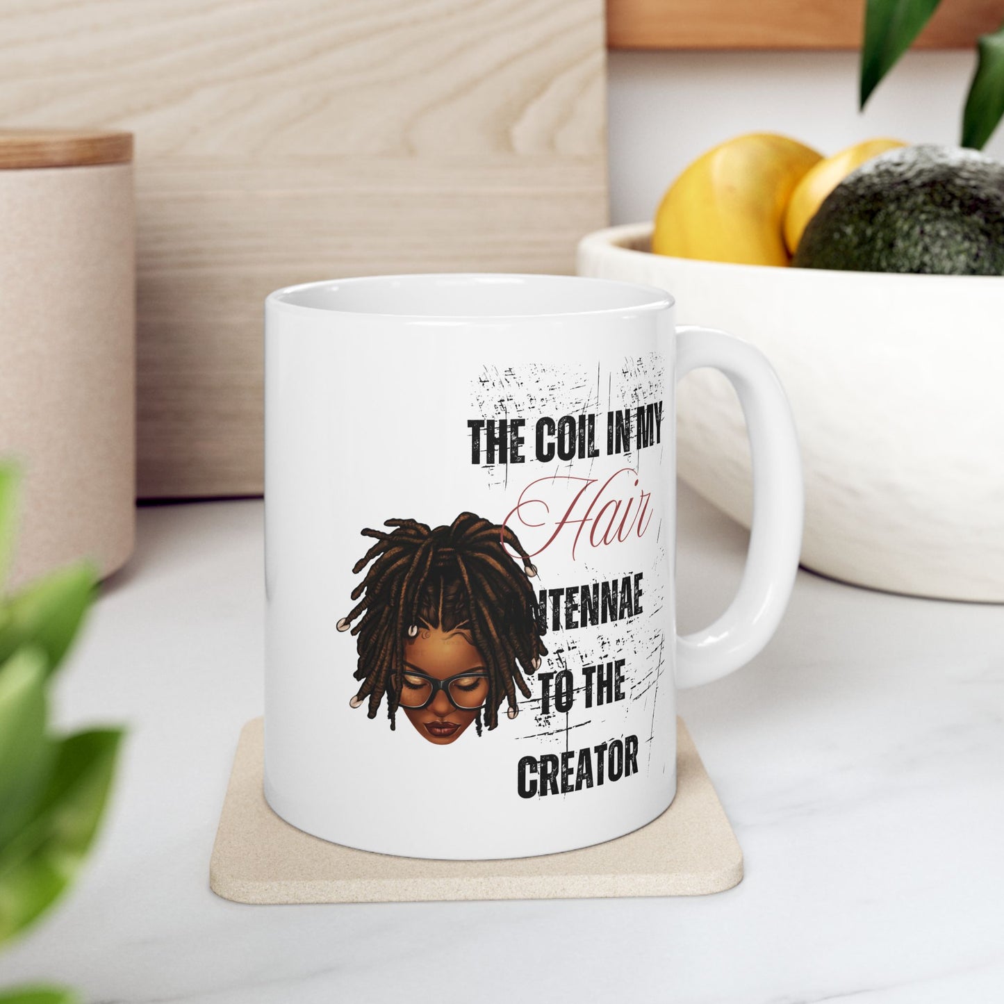 Empowerment Ceramic Mug - Celebrate Your Natural Hair - 11oz & 15oz