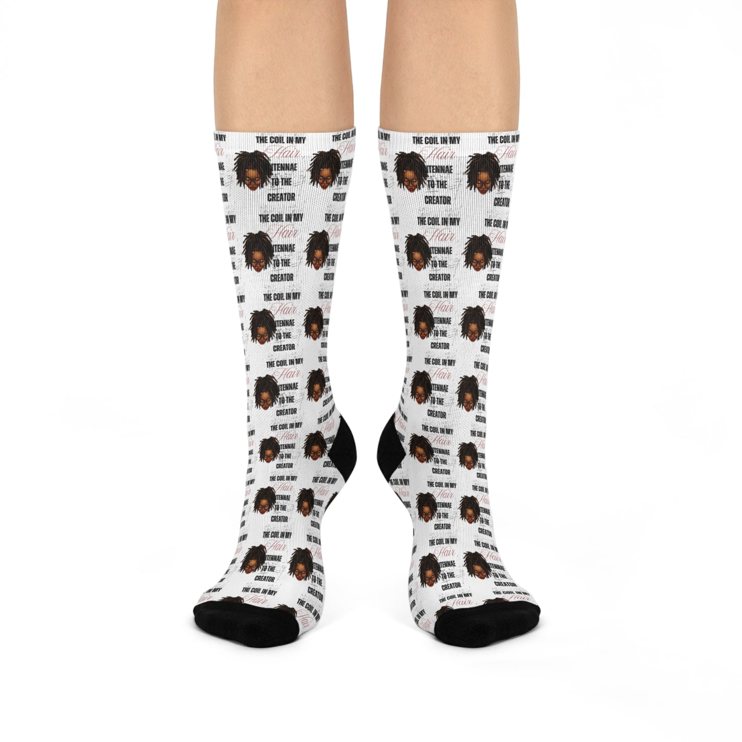 Inspirational Cushioned Crew Socks - Celebrate Your Hair!