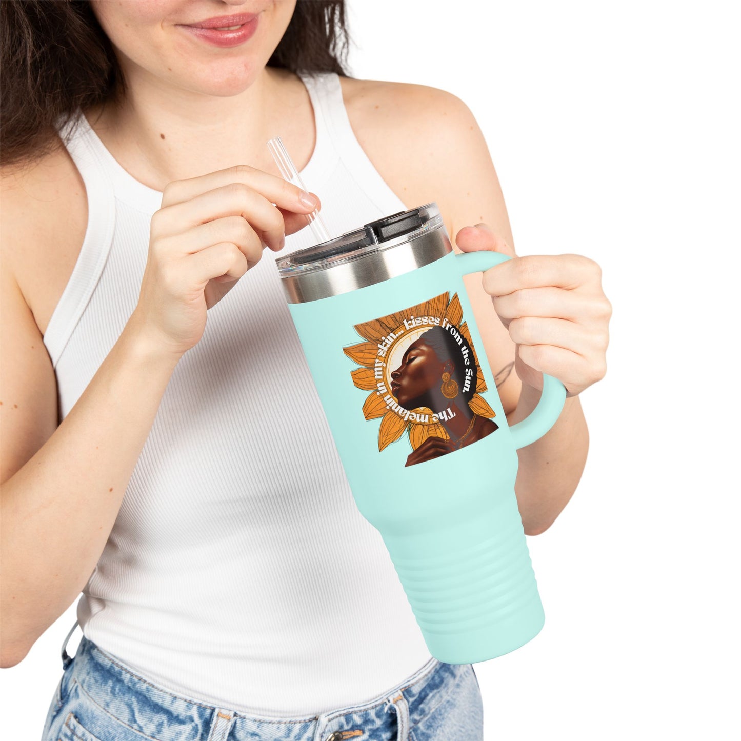 Empowering Insulated Travel Mug | 40oz | Motivational Design for Daily Inspiration